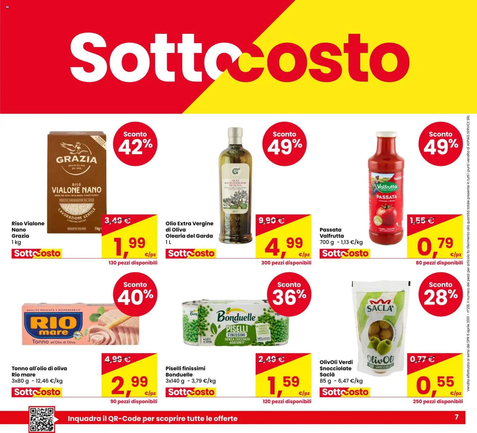 Anteprima dell'opuscolo Despar volantino Due Carrare dal negozio Despar valido da 22/10/2026 - Piatti, Piselli, Olio, Tonno, Riso, Olio extra vergine