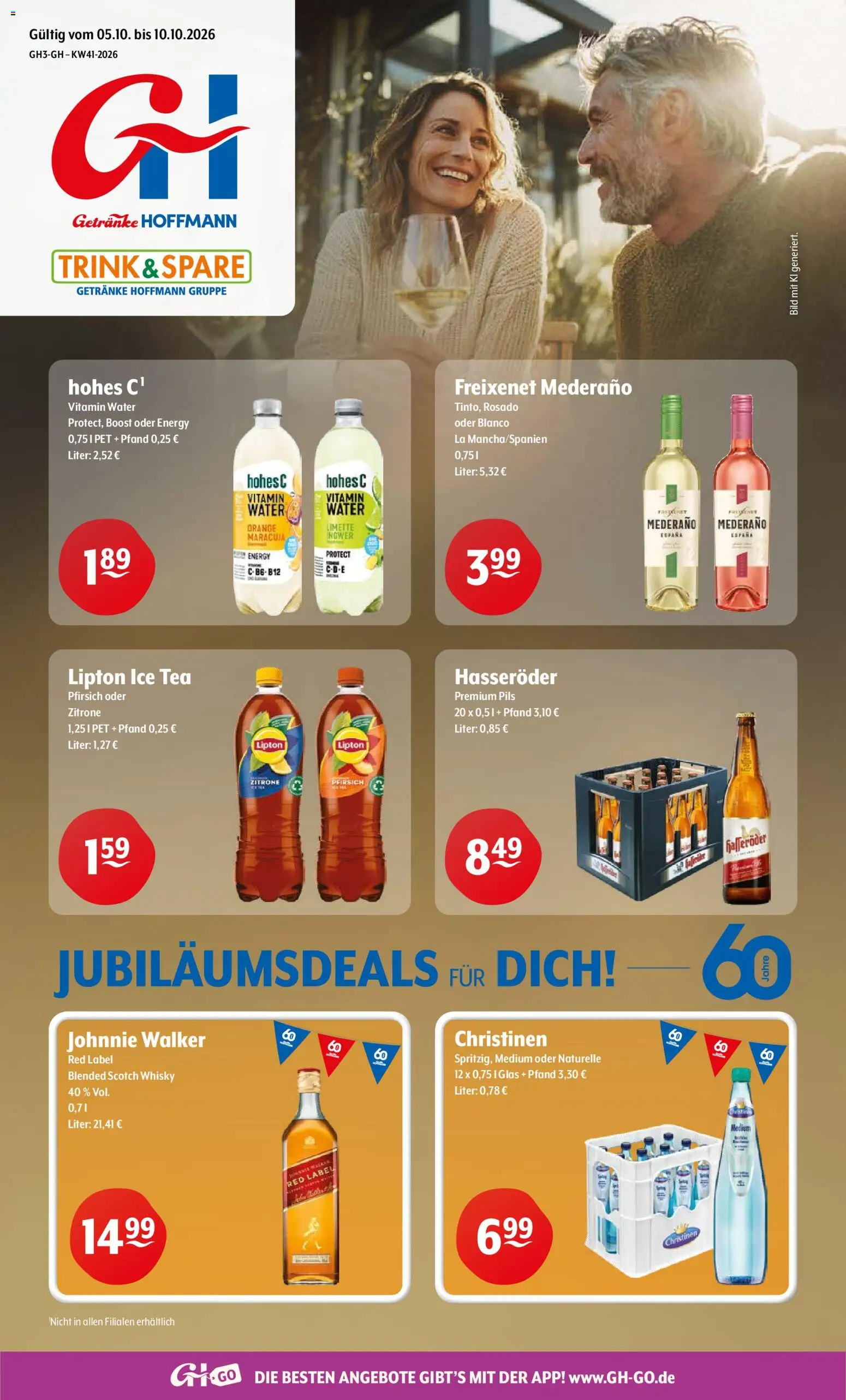 Vorschau von dem Prospekt des Geschäftes Trink und Spare, gültig ab dem 05.10.2026 - Whisky, Pfirsich, Zitrone, Energy, Limette, Freixenet, Pils, Freixenet mederano