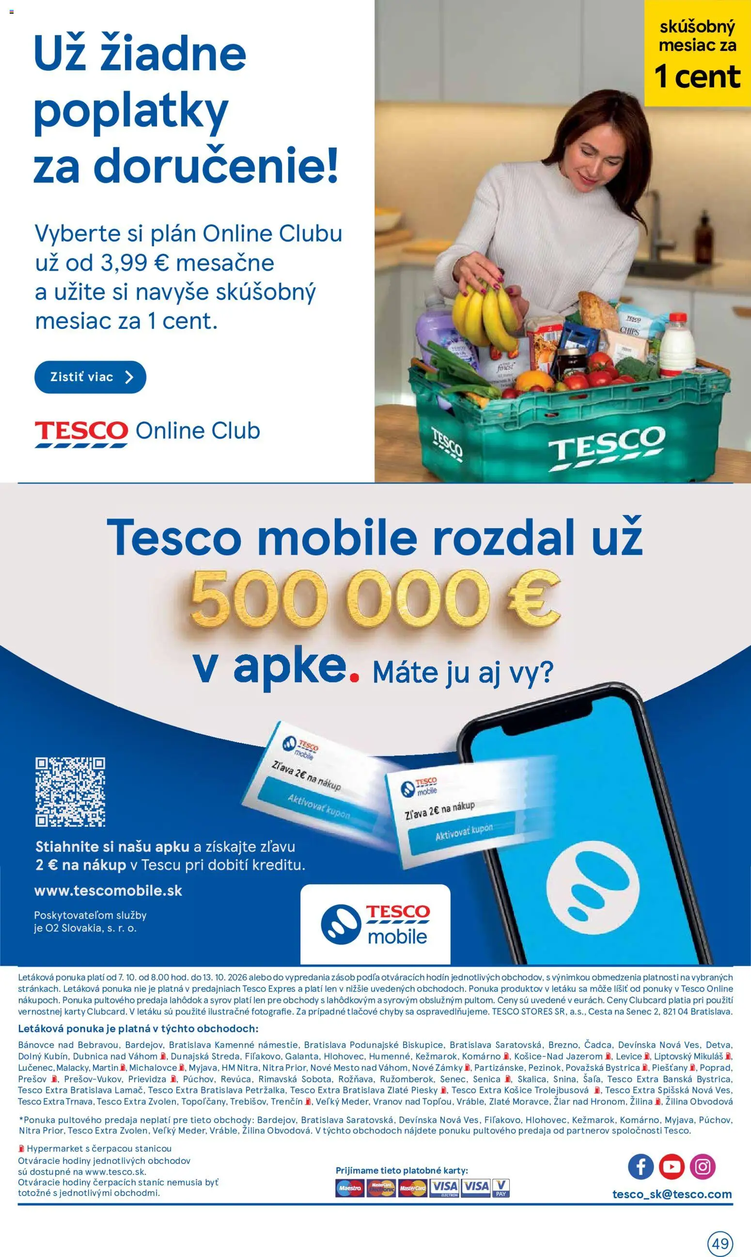 Náhľad Tesco letáku platného od 07.10.2026