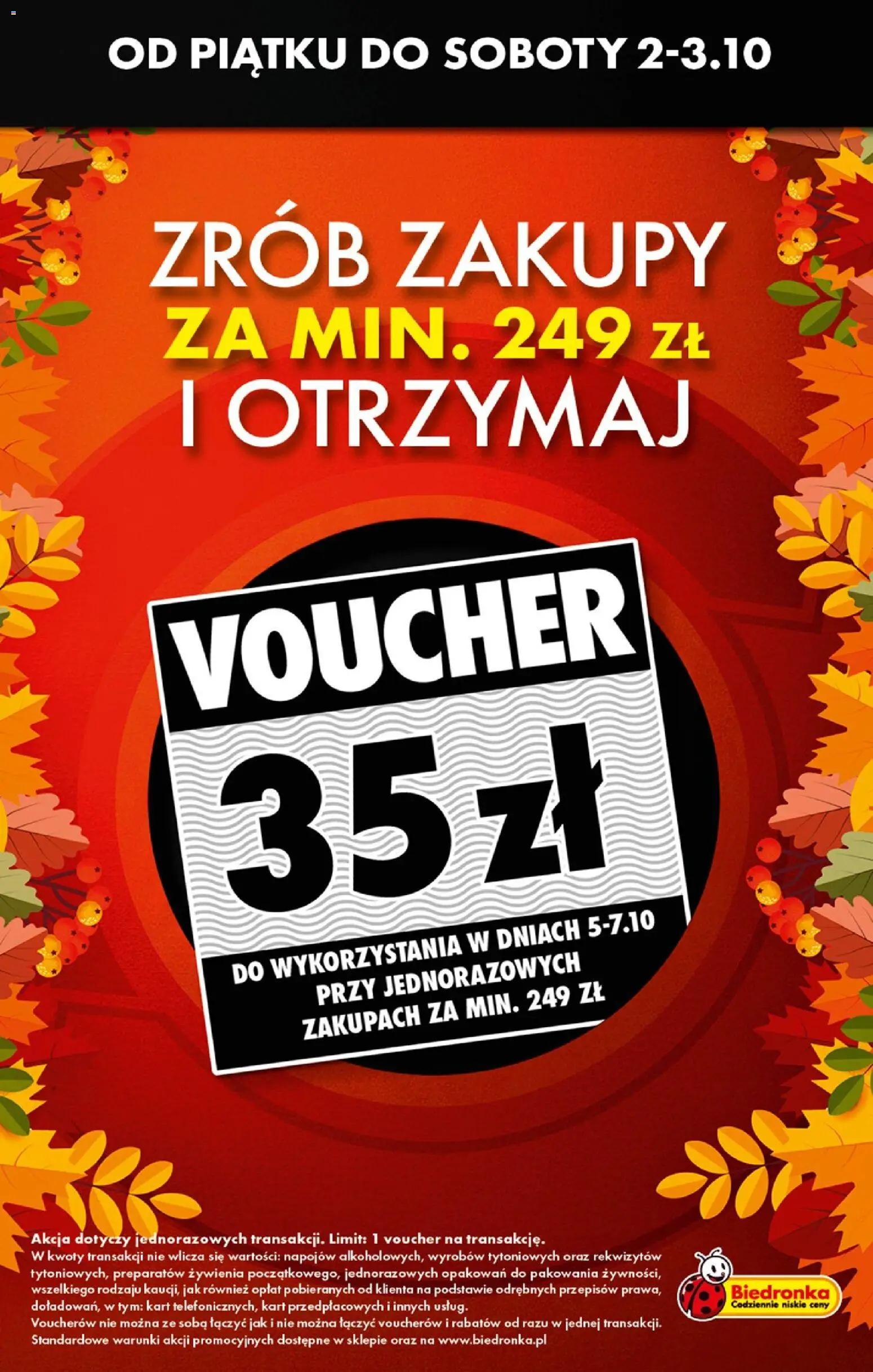Pogląd gazetki "Biedronka gazetka - Tani weekend" ze sklepu Biedronka ważnej od 02.10.2026