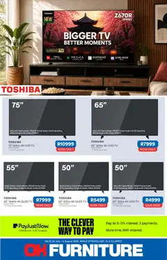 Preview of OK Furniture flyer valid from 20/07/2026