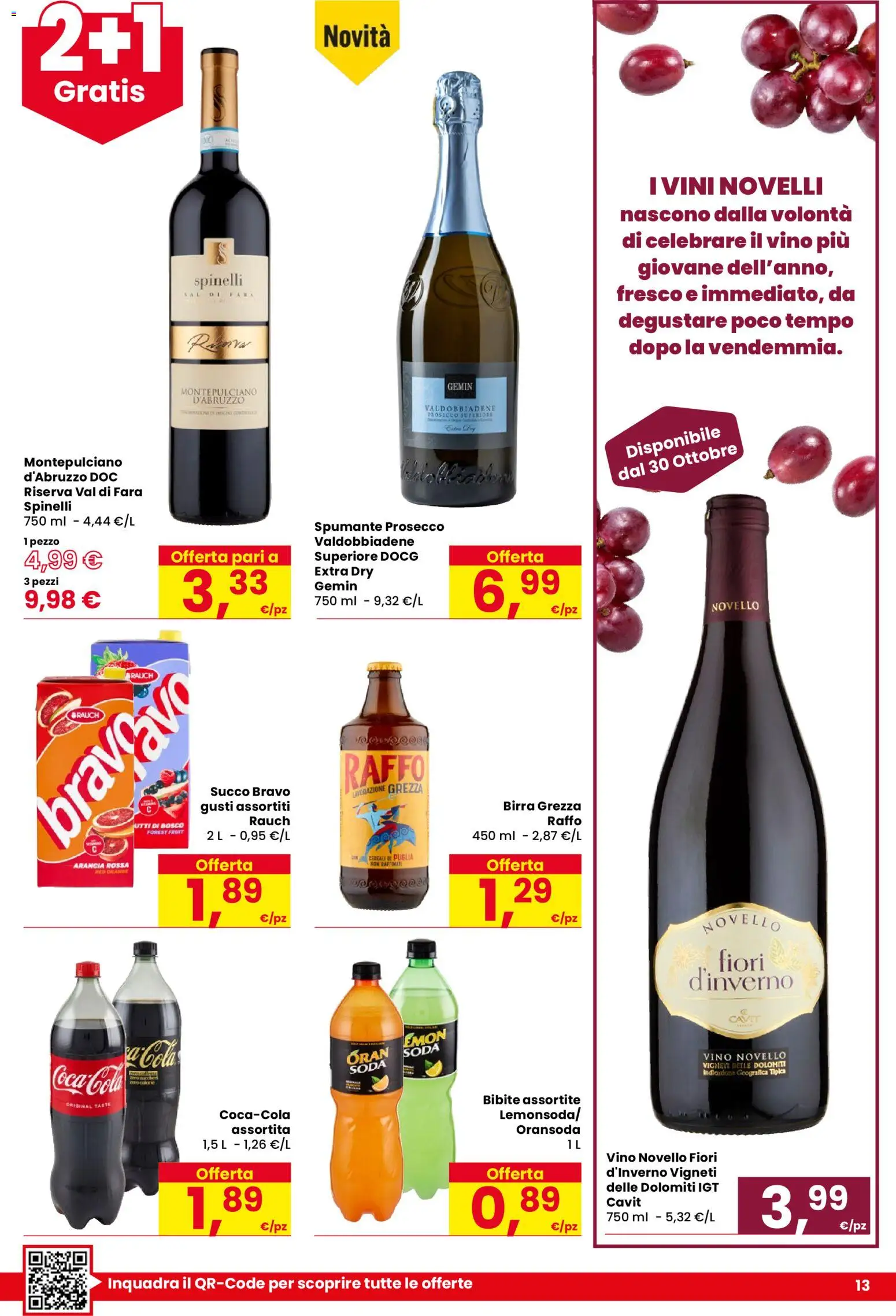 Anteprima dell'opuscolo Despar volantino Padova dal negozio Despar valido da 29/10/2026 - Fiori, Vino, Birra, Prosecco, Arancia, Spumante, Succo, Bibite