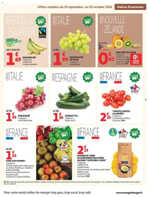 Nouveau catalogue Auchan à partir du 29/09