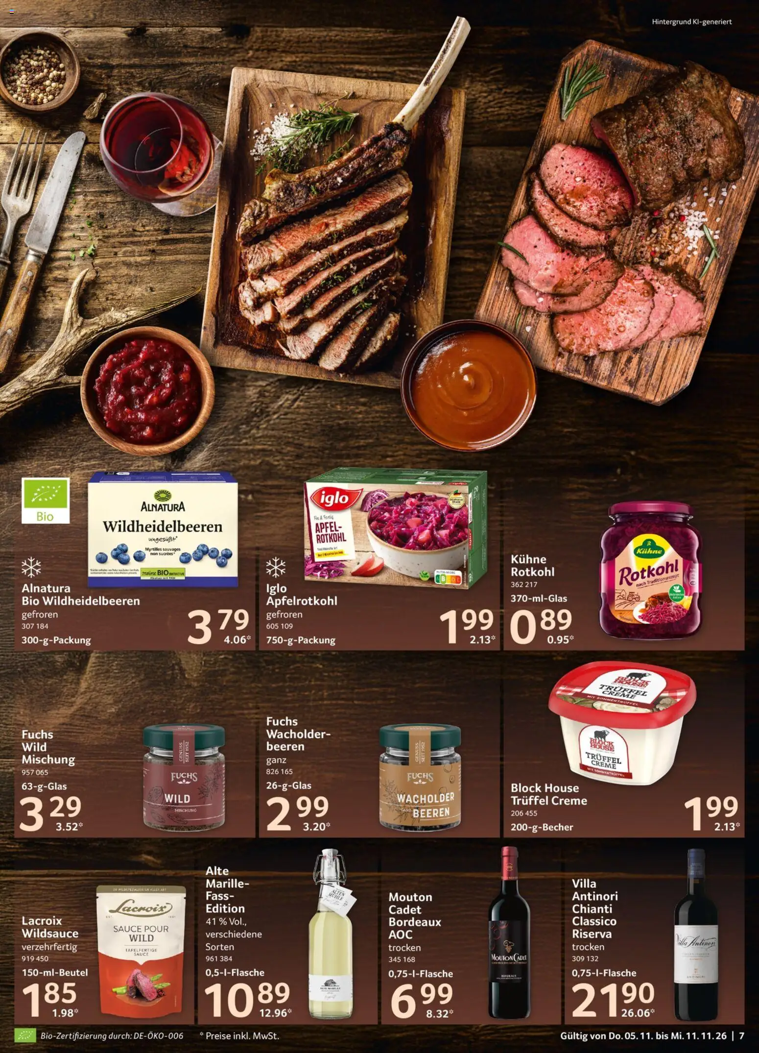 Vorschau von dem Prospekt des Geschäftes Selgros, gültig ab dem 05.11.2026 - Äpfel, Rotkohl, Mühle, Creme, Iglo
