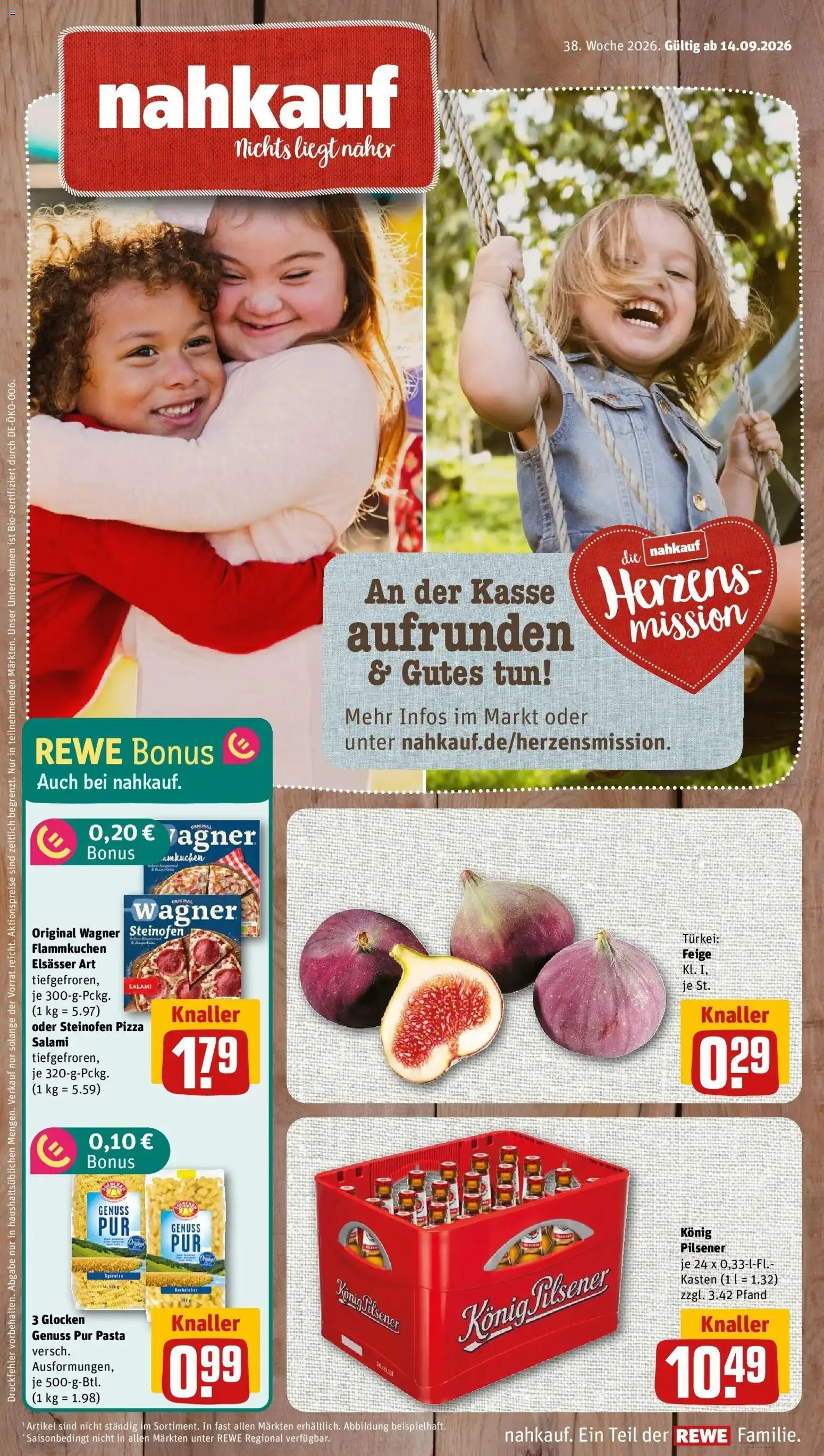 Vorschau von dem Prospekt des Geschäftes Rewe, gültig ab dem 14.09.2026