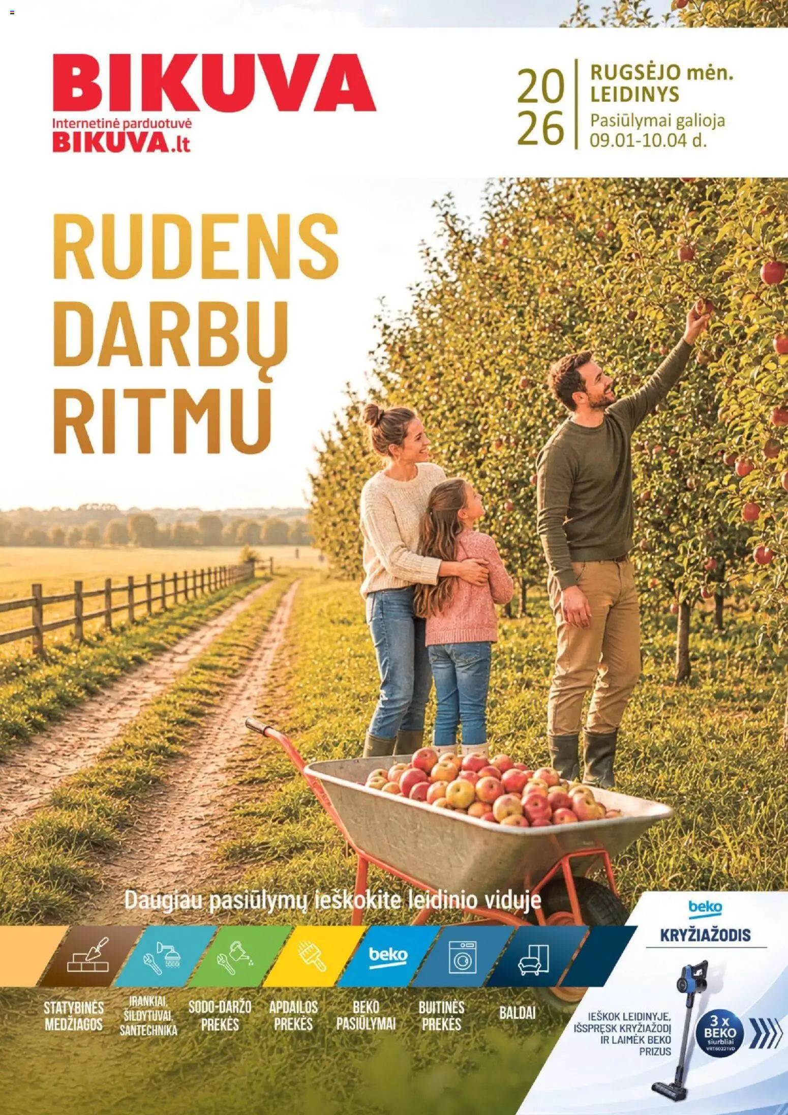 BIKUVA parduotuvės leidinio BIKUVA leidinys galiojančio nuo 2026.09.01 peržiūra