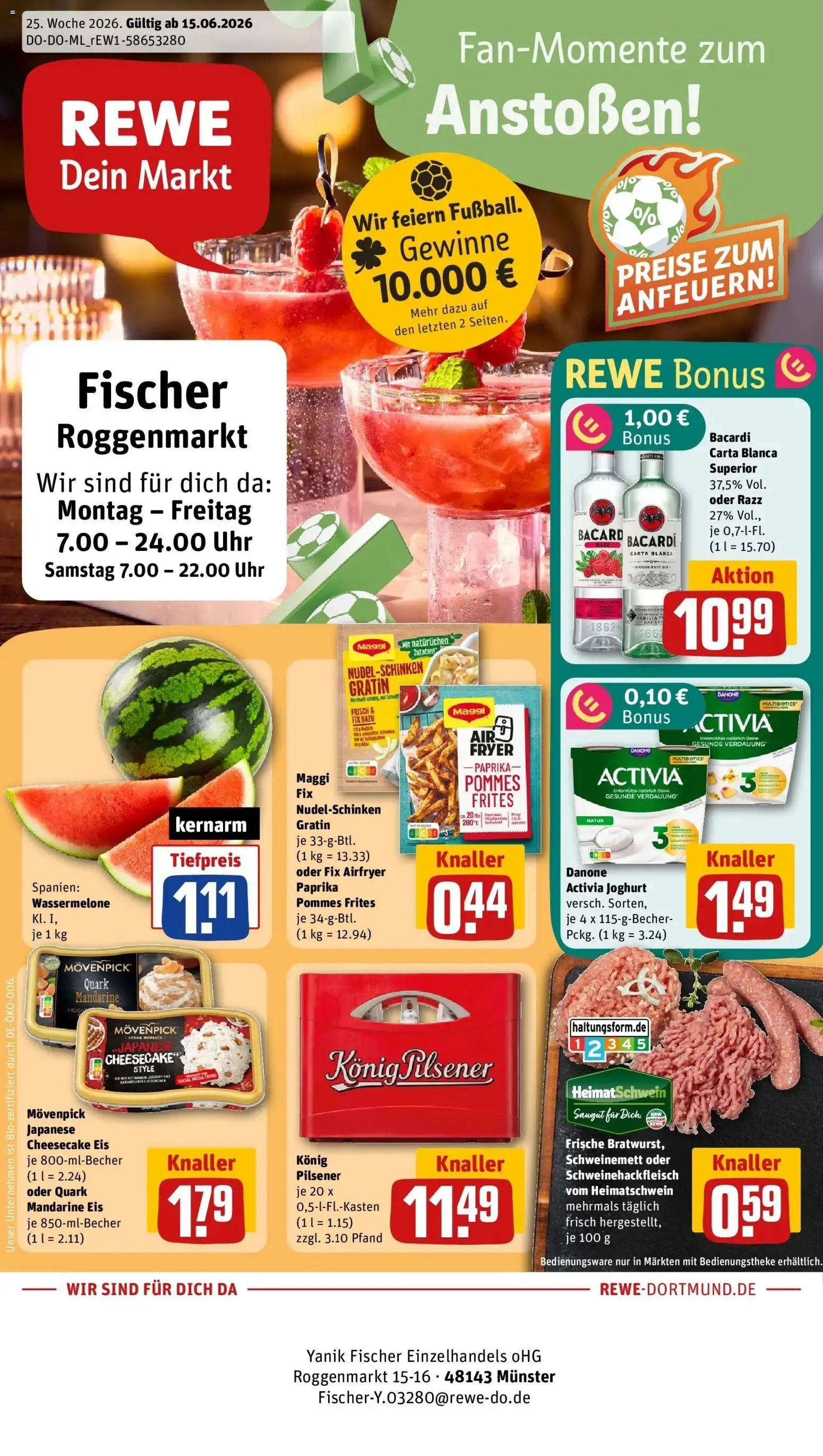 Vorschau von dem Prospekt des Geschäftes Rewe, gültig ab dem 14.06.2026
