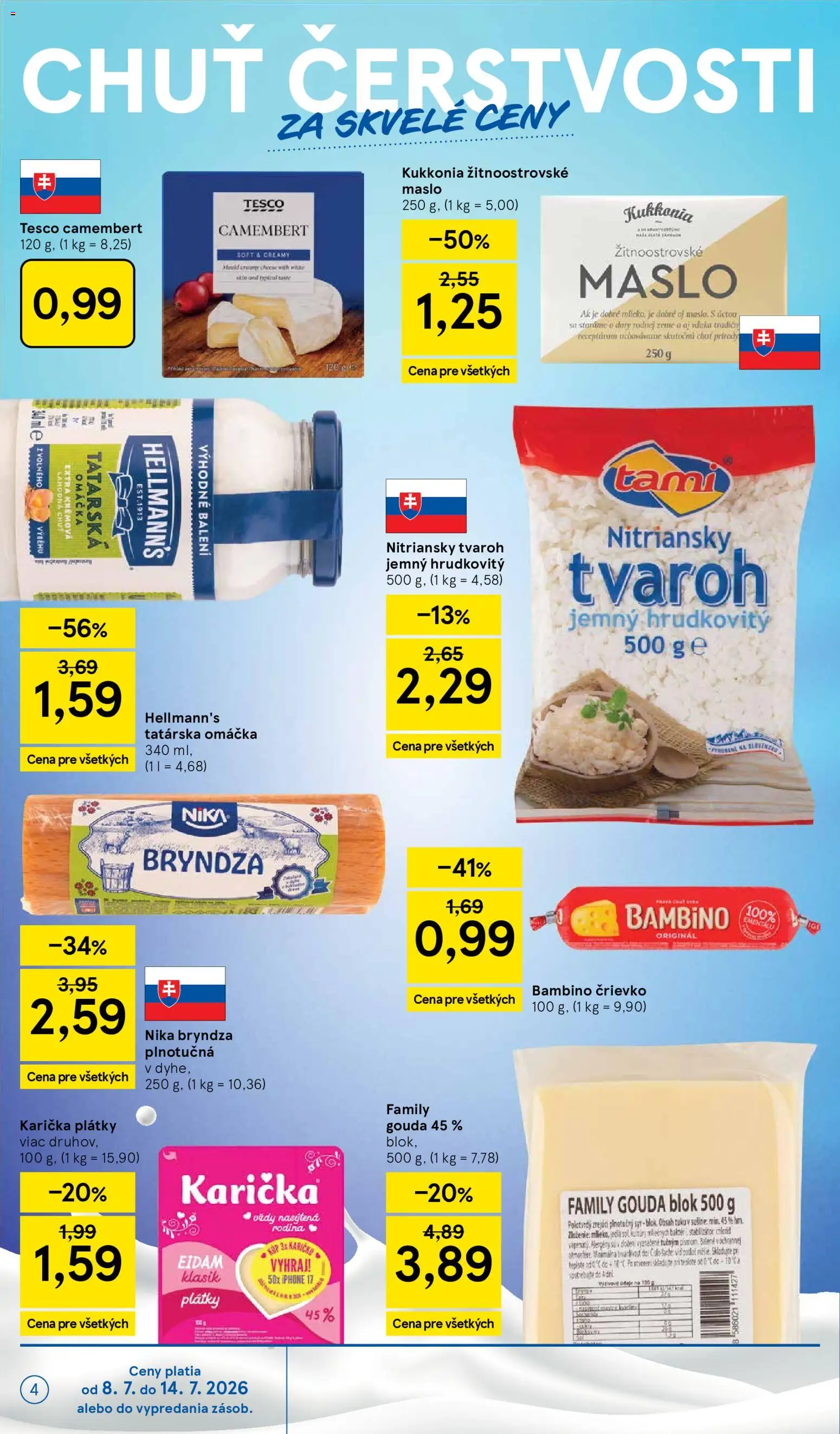 Náhľad Tesco letáku platného od 08.07.2026