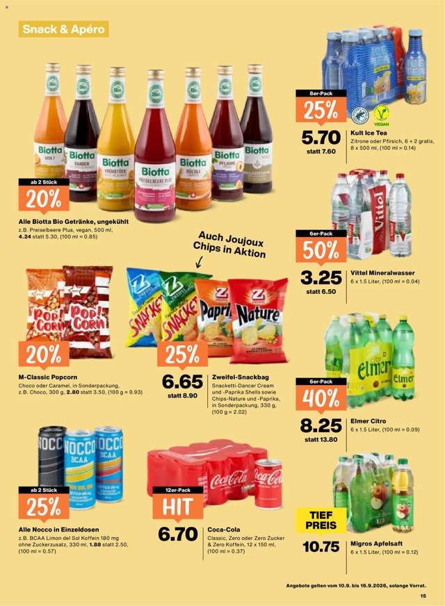 Neue Migros Aktionen ab 10.09.