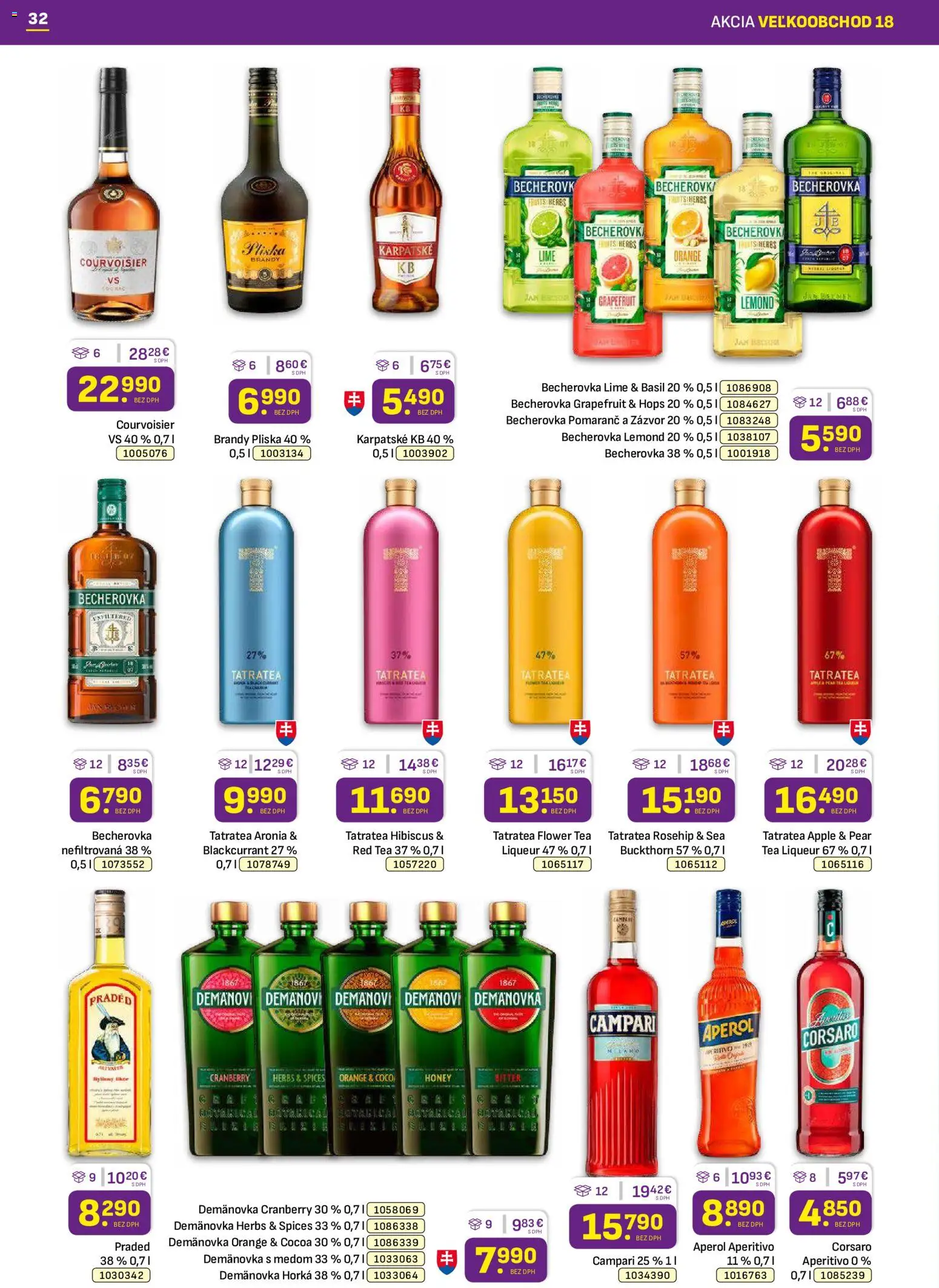 Náhľad Libex letáku platného od 07.09.2026 - Apple, Aperol, Becherovka, Campari, Brandy, Grapefruit, Zázvor, Becherovka Lemond