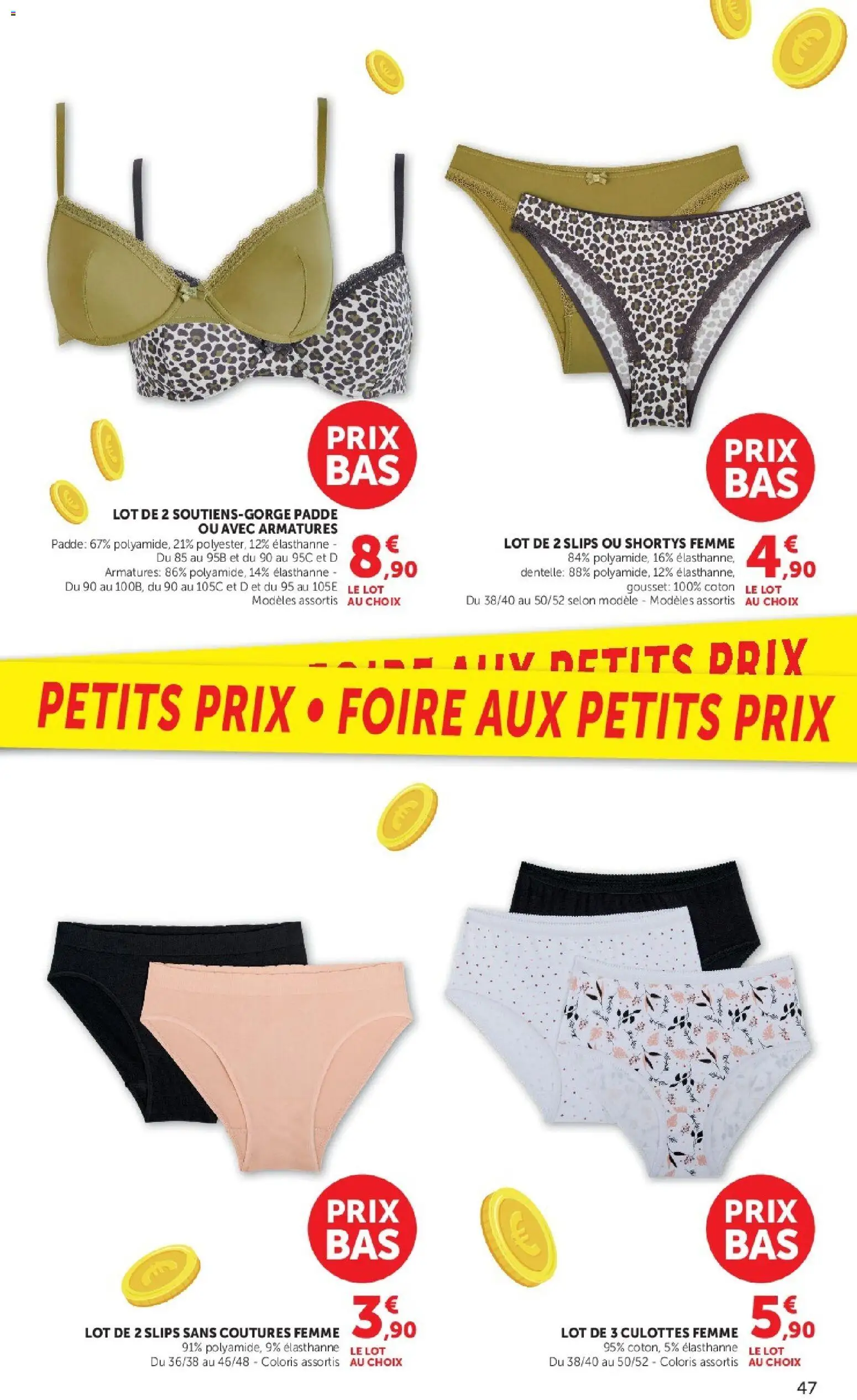 Prévisualisation de Hyper U catalogue du magasin Hyper U formulaire valide 08/09/2026 - Coton, Slips