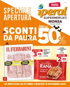 Anteprima dell'opuscolo Iperal volantino Monza dal negozio Iperal valido da 28/10/2026