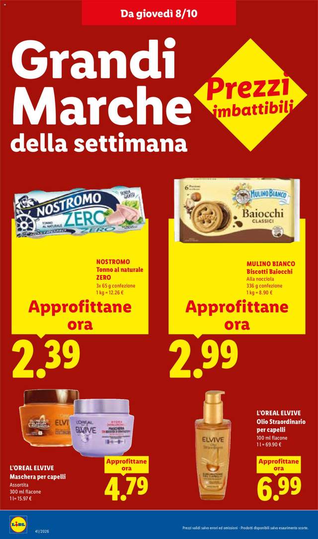Nuovo volantino Lidl dal 08/10