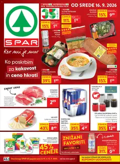 Predogled kataloga iz trgovine Spar veljaven od 16.09.2026