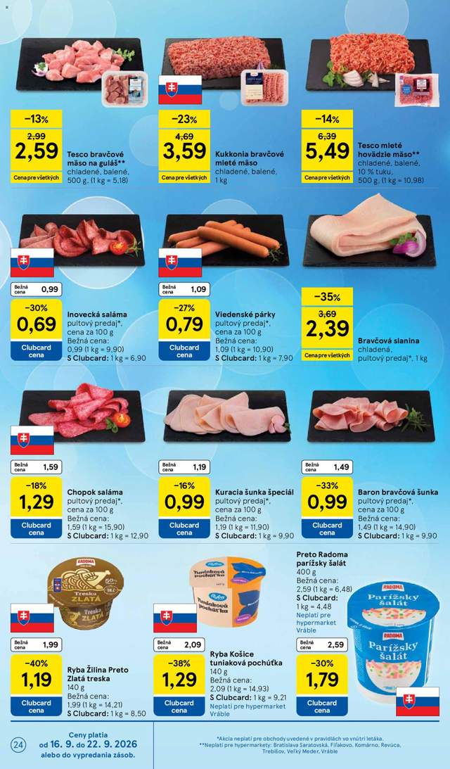 Nový Tesco leták od 16.09.