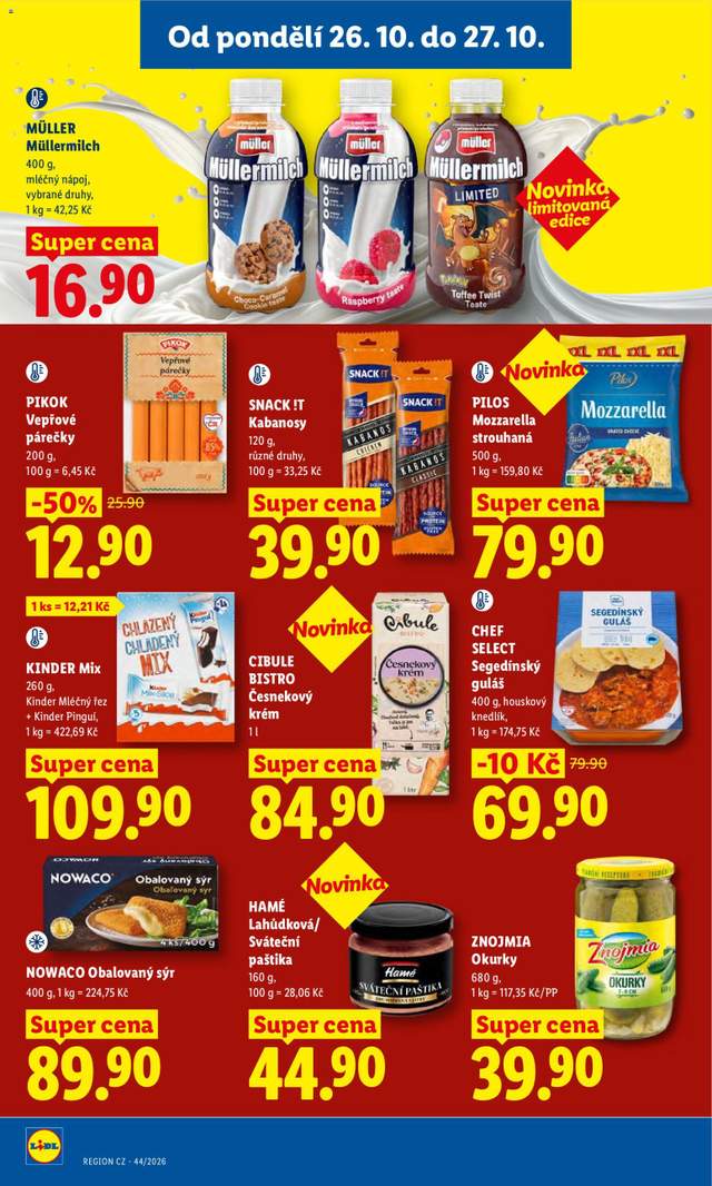Nový Lidl leták od 26.10.