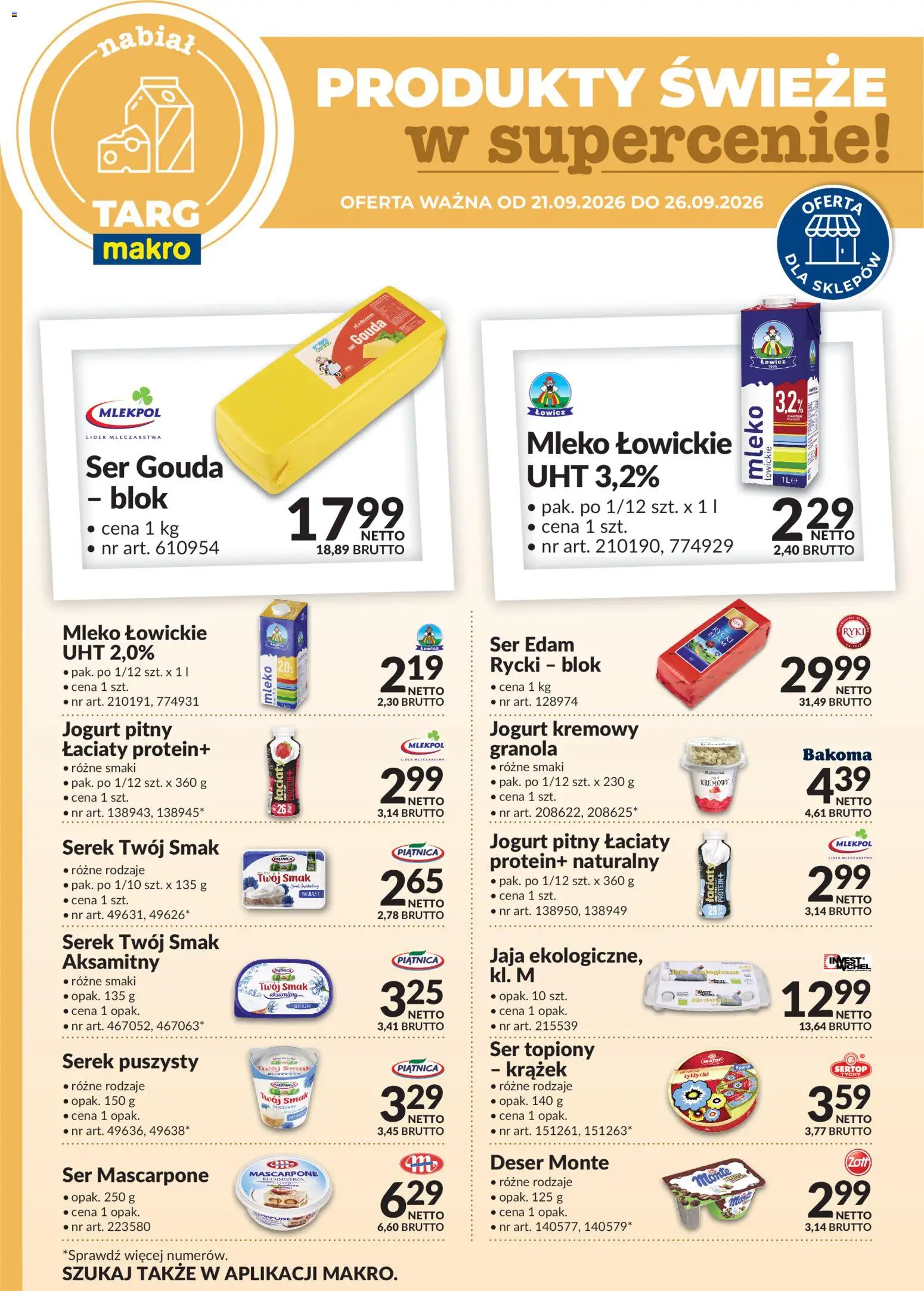 Pogląd gazetki "Makro gazetka - Produkty świeże w supercenie" ze sklepu Makro ważnej od 21.09.2026