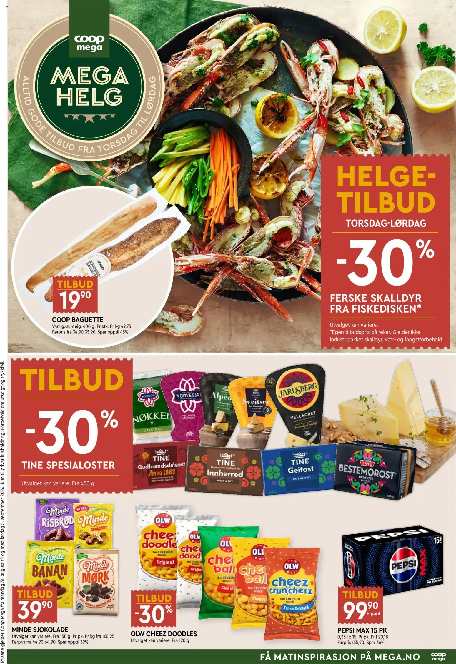 Forhåndsvis Coop Mega Mega Helg fra butikk Coop Mega gyldig fra 03/09/2026