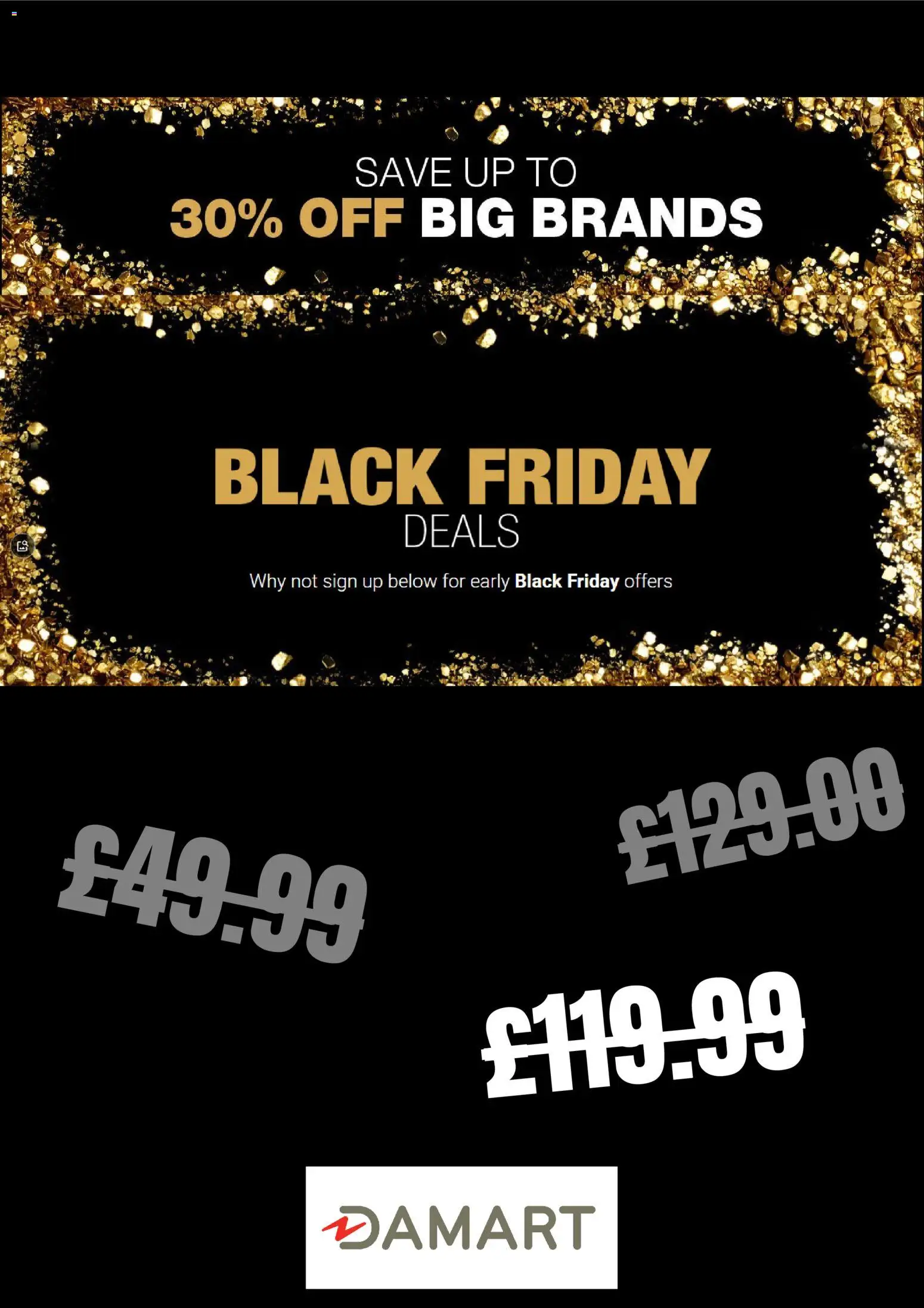 Preview of Damart Damart Black friday notice valid from 28/10/2026