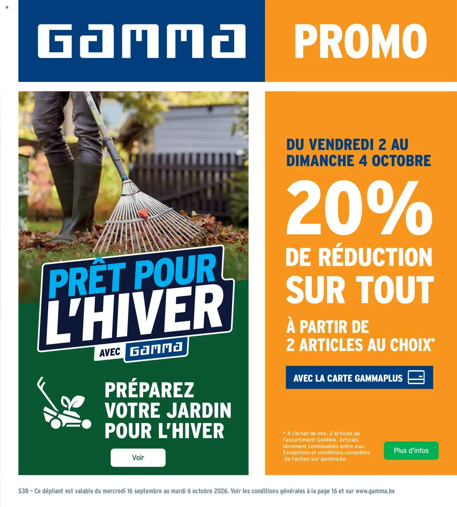 Voorbeeld van GAMMA Publicité Promo van winkel GAMMA geldig vanaf 16/09/2026 - La