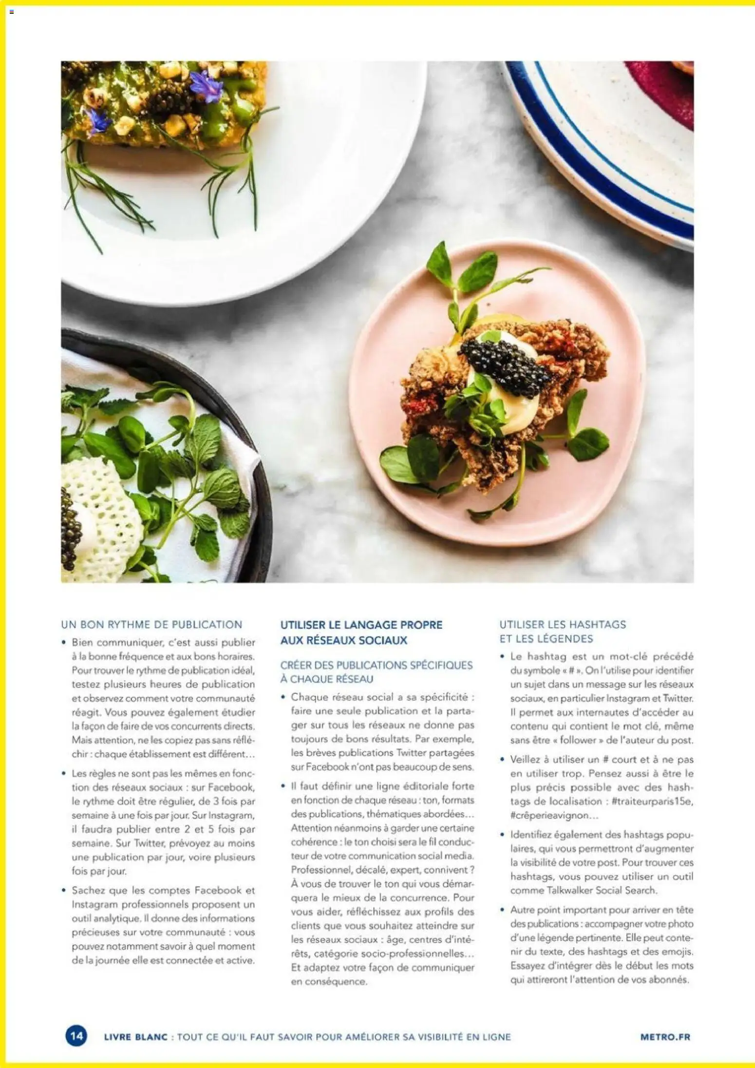 Prévisualisation de METRO - Guide améliorer la visibilité de son restaurant du magasin METRO formulaire valide 01/10/2022 - Livre, Mais