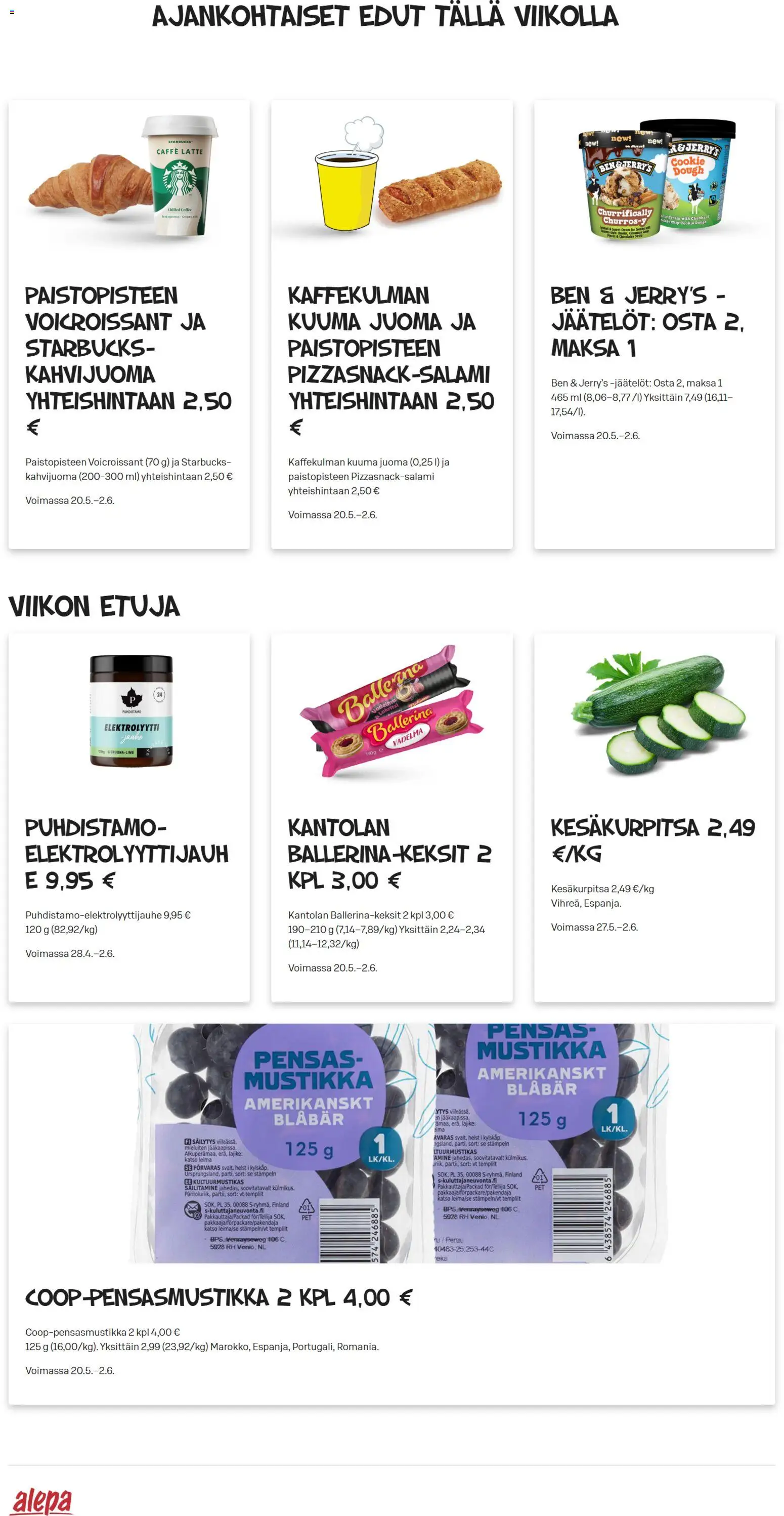Kaupan Alepa Alepa tarjoukset esikatselu, voimassa 27/05/2026