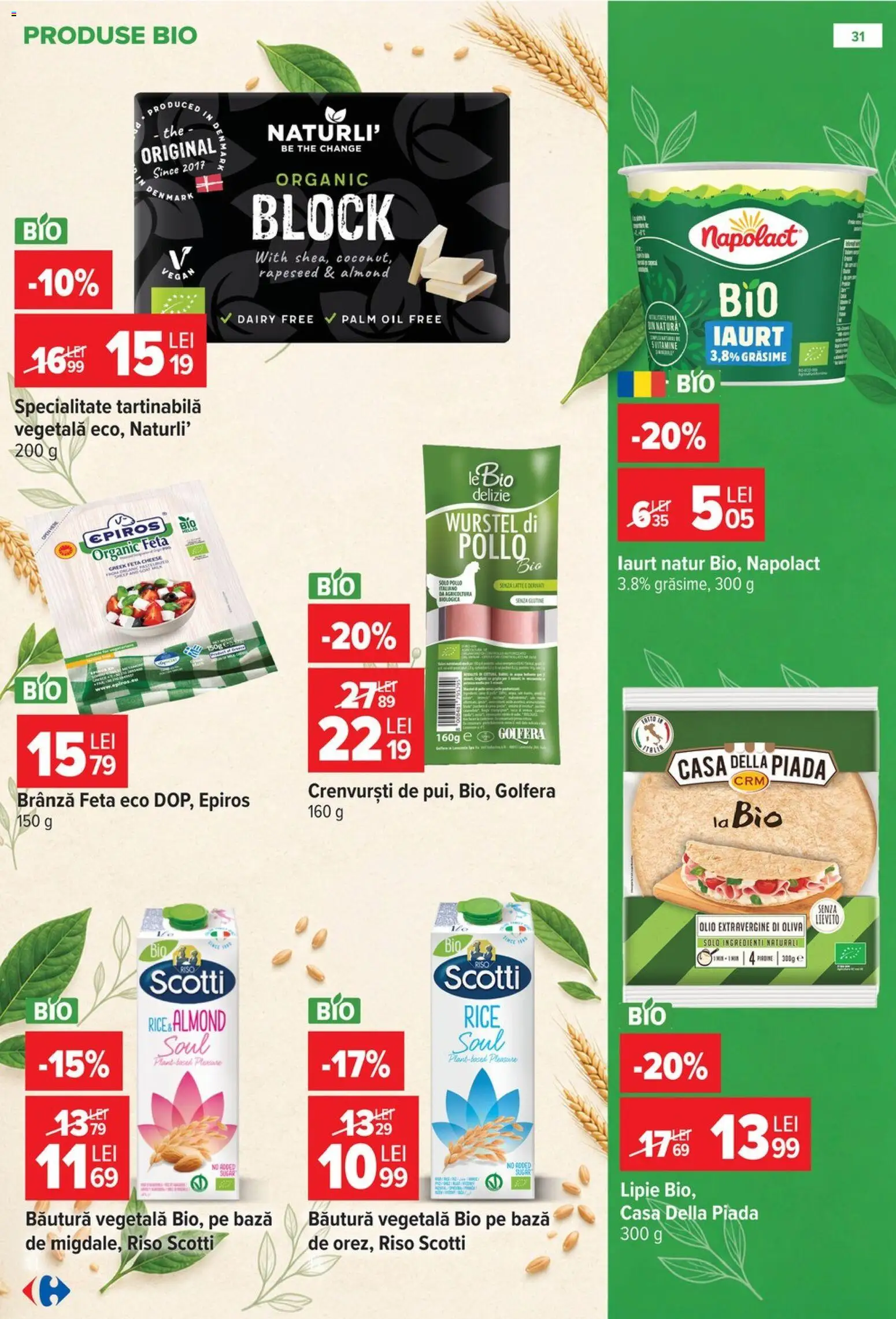 Previzualizarea de cataloage: Carrefour Carrefour Catalog valabil de la 28.10.2026 - Brânză, Iaurt, Crenvurști, Bio, Cien, Brânză feta