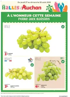 Prévisualisation de Auchan - À l'honneur cette semaine du magasin Auchan formulaire valide 27/08/2026