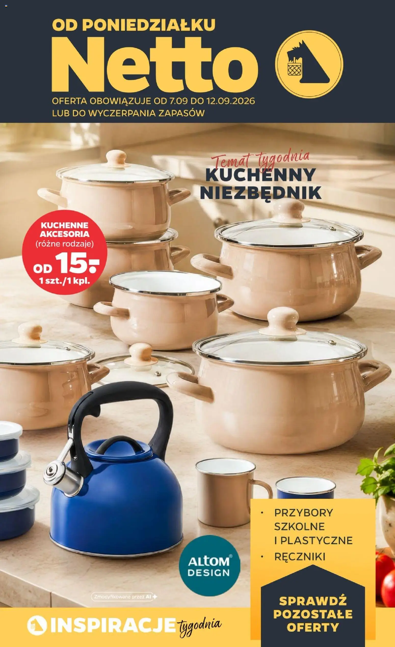 Pogląd gazetki "Netto gazetka od poniedziałku NonFood" ze sklepu Netto ważnej od 07.09.2026
