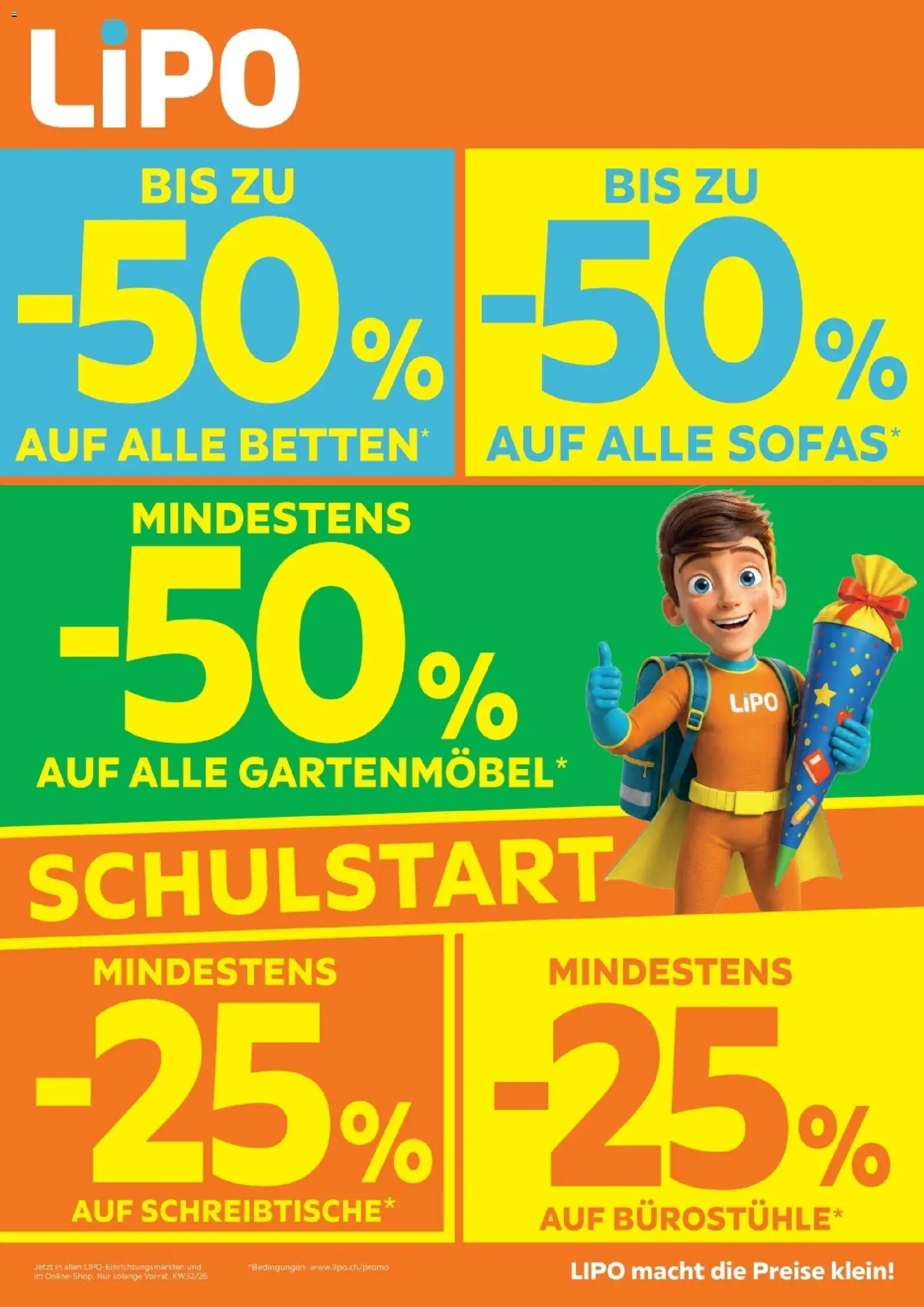 Vorschau des Merkblatts Lipo aktionen vom Shop Lipo gültig von 04.08.2026 bis - Gartenmöbel