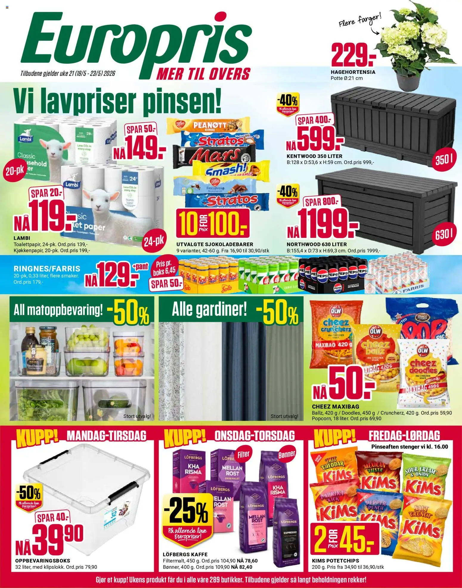 Forhåndsvis Europris kundeavis fra butikk Europris gyldig fra 18/05/2026