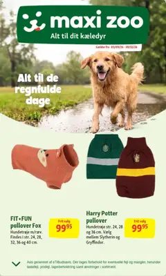 Eksempel på tilbudsavis Maxi Zoo - Tilbudsavis Efterår 2026 fra butik Maxi Zoo gyldig fra 19/10/2026