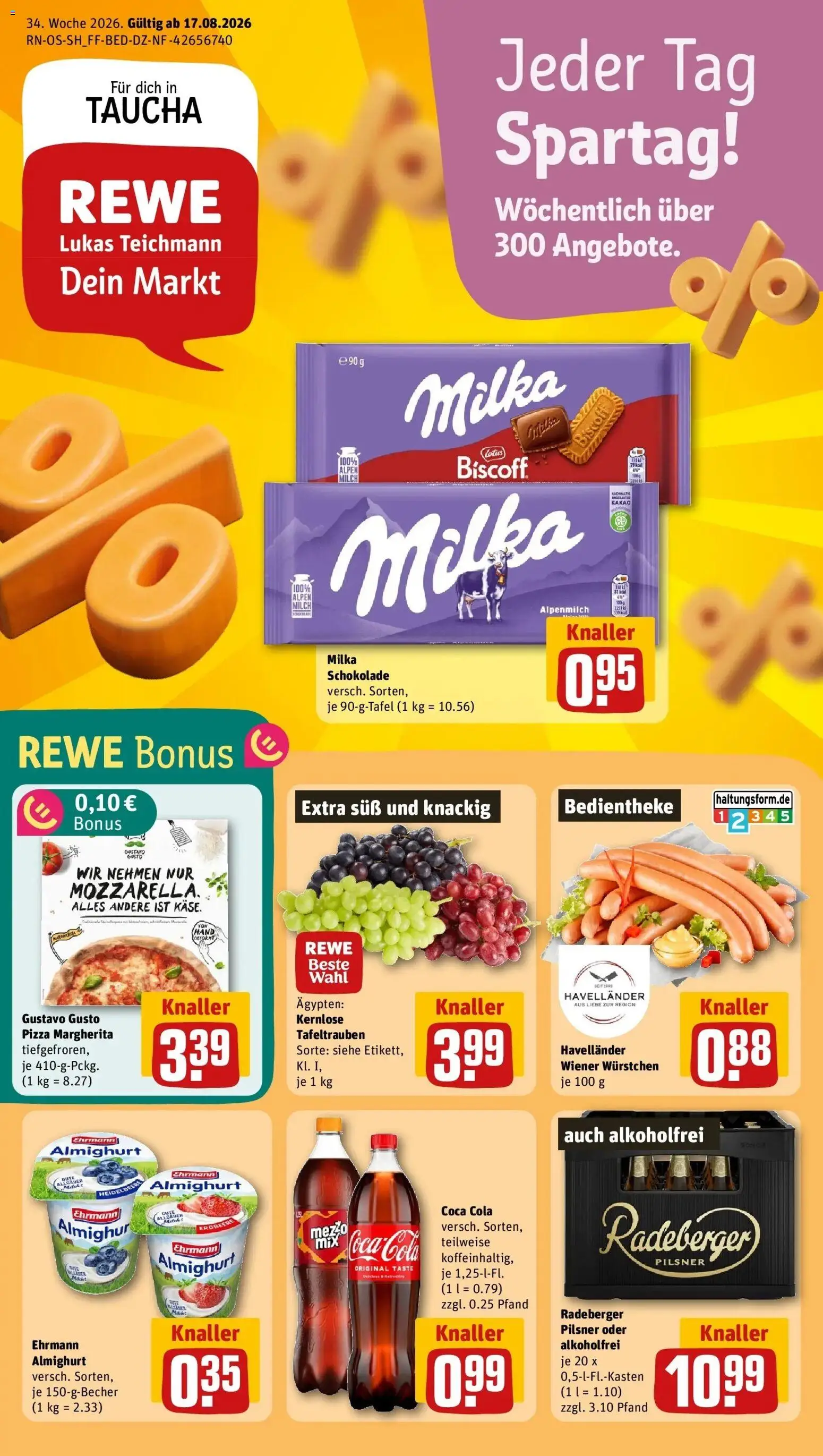 Vorschau von dem Prospekt des Geschäftes Rewe, gültig ab dem 17.08.2026