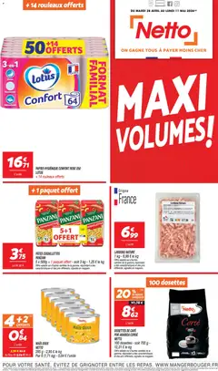 Prévisualisation de Netto - Maxi Volumes du magasin Netto formulaire valide 28/04/2026
