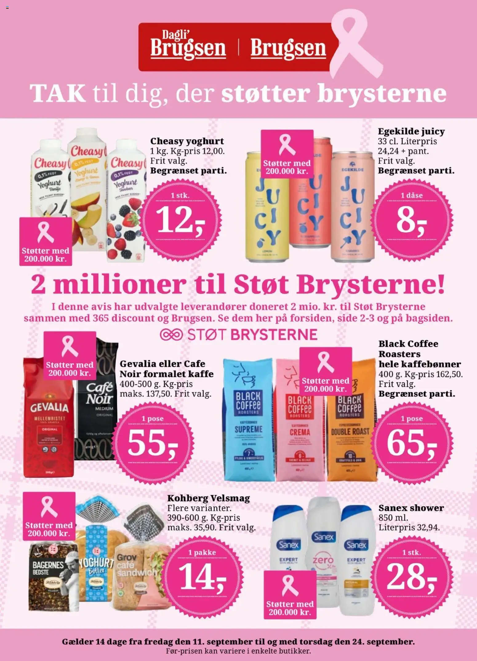 Eksempel på tilbudsavis Dagli'Brugsen - Tilbudsavis uge 37-38 fra butik Dagli'Brugsen gyldig fra 11/09/2026 - Kaffe, Yoghurt