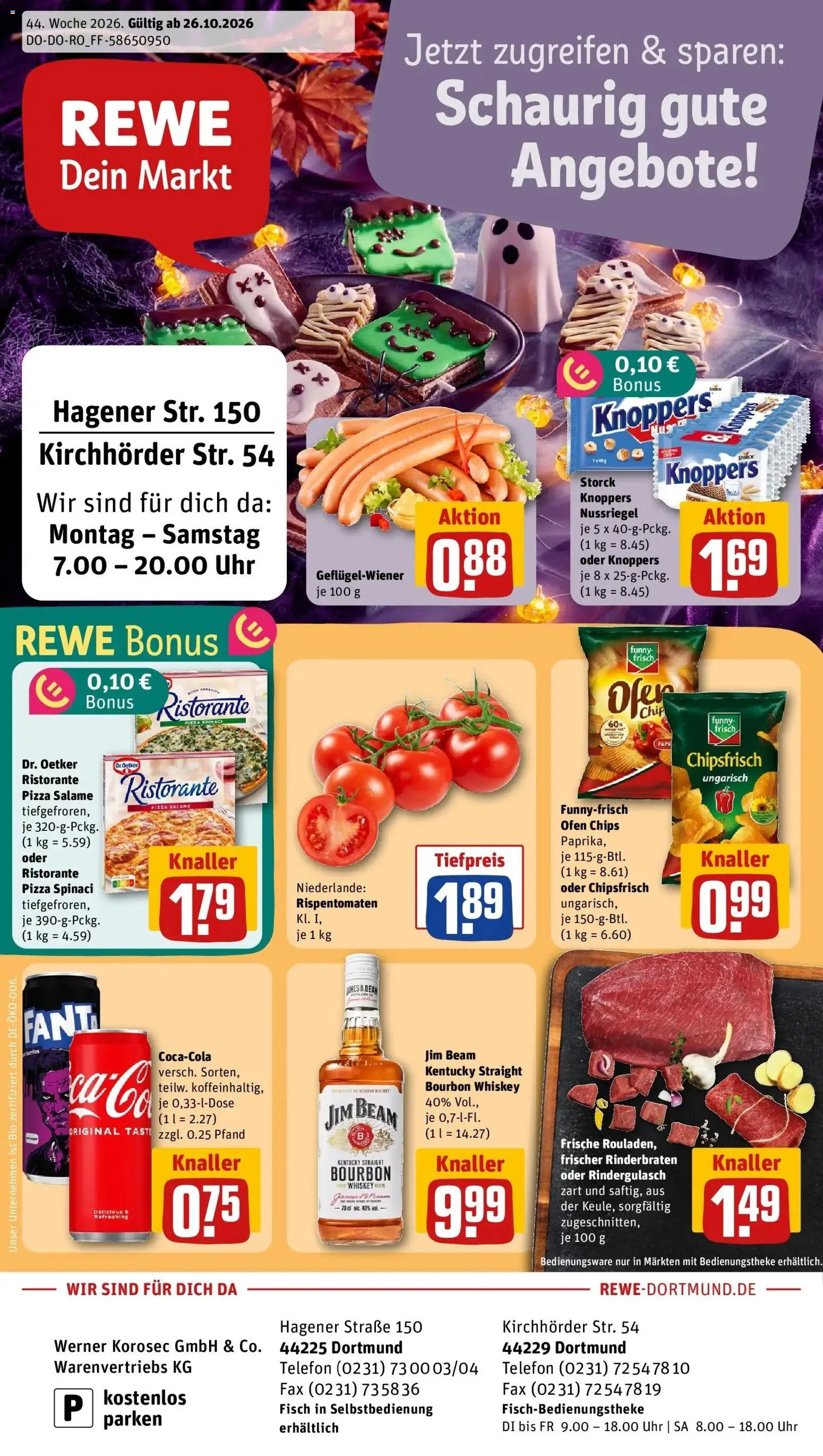 Vorschau von dem Prospekt des Geschäftes Rewe, gültig ab dem 26.10.2026