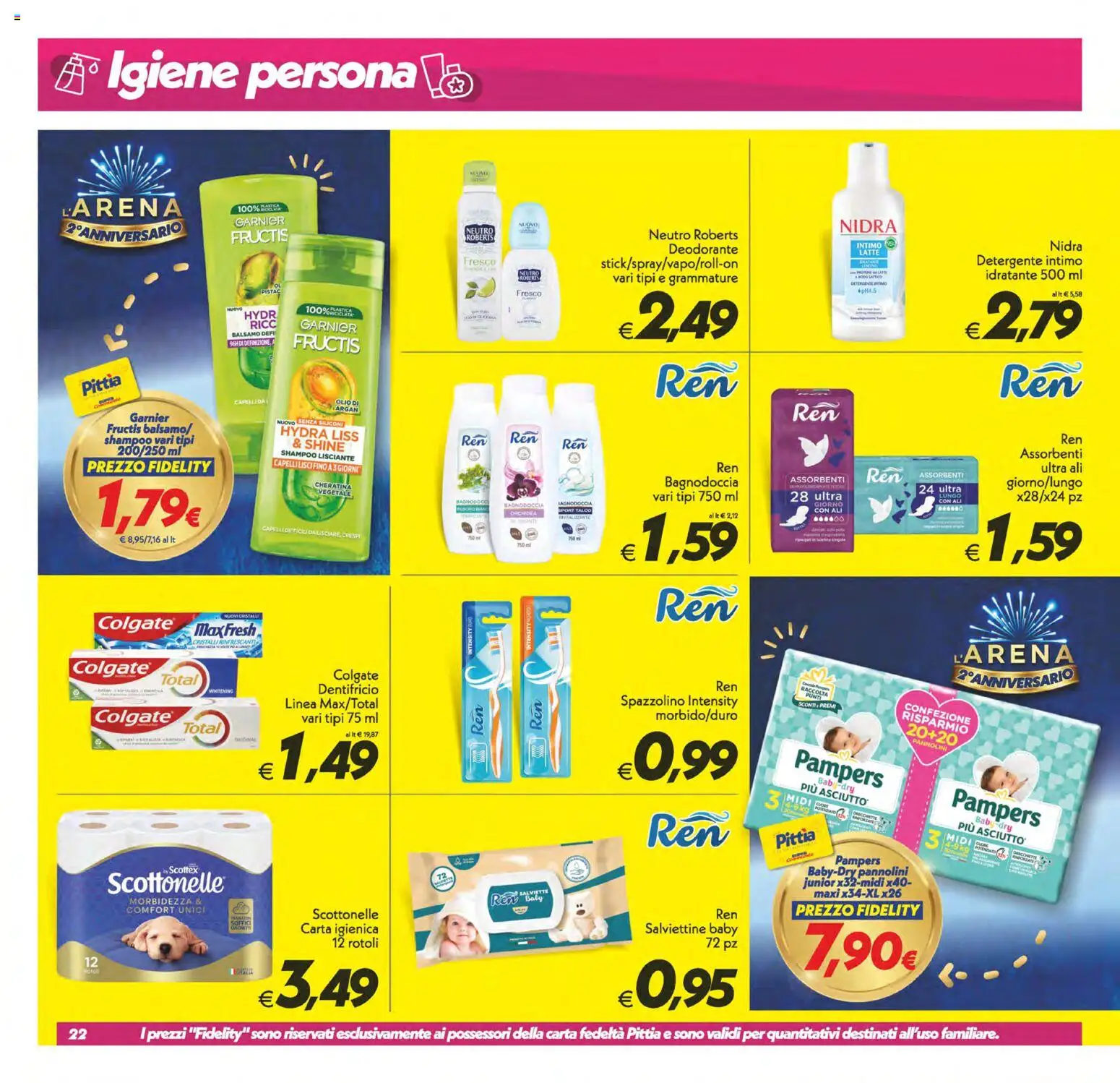 Anteprima dell'opuscolo SuperConveniente volantino Misterbianco dal negozio SuperConveniente valido da 23/10/2026 - Latte, Shampoo, Carta igienica, Deodorante, Intimo, Assorbenti, Dentifricio, Detergente intimo