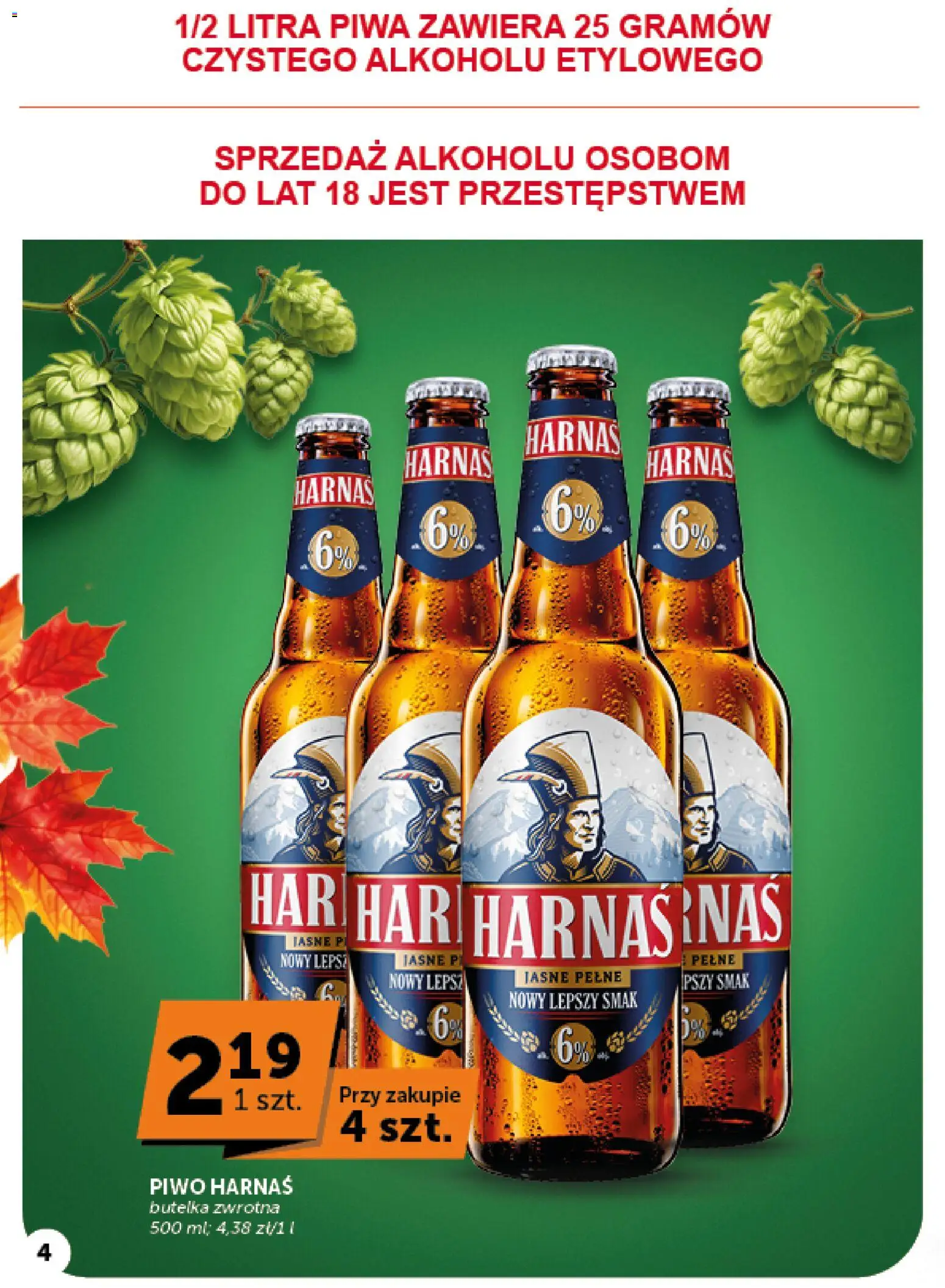 Pogląd gazetki "ABC gazetka - Minimarket" ze sklepu ABC ważnej od 15.10.2026 - Piwo, Harnaś, Piwo Harnaś