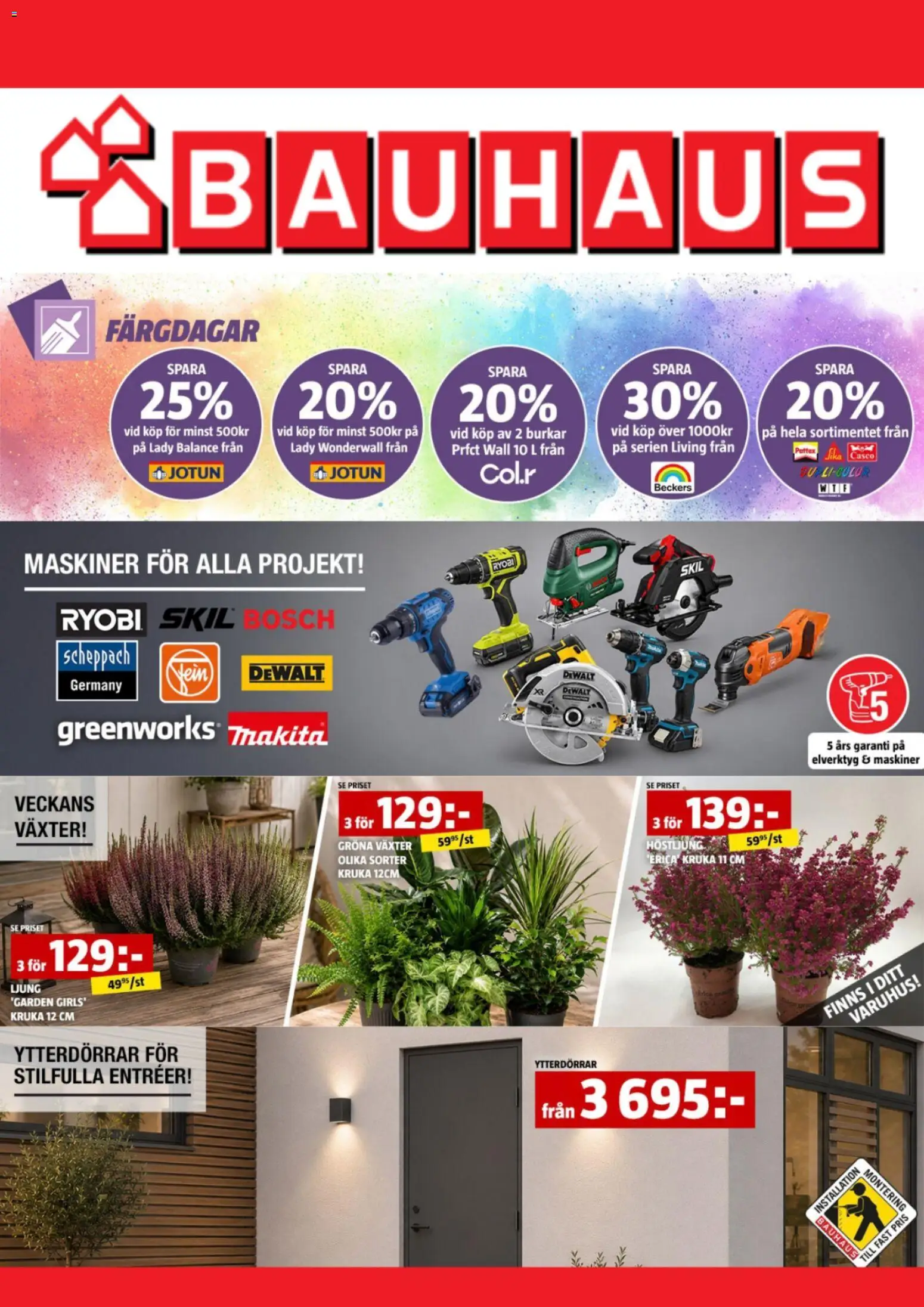 Förhandsgranska reklamblad Bauhaus erbjudanden från butik Bauhaus gäller från 21/09/2026