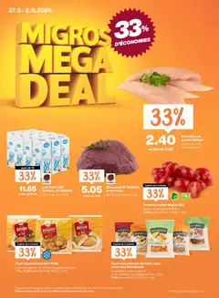 Vorschau des Merkblatts Migros aktionen FR vom Shop Migros gültig von 27.08.2026 bis 02.09.2026
