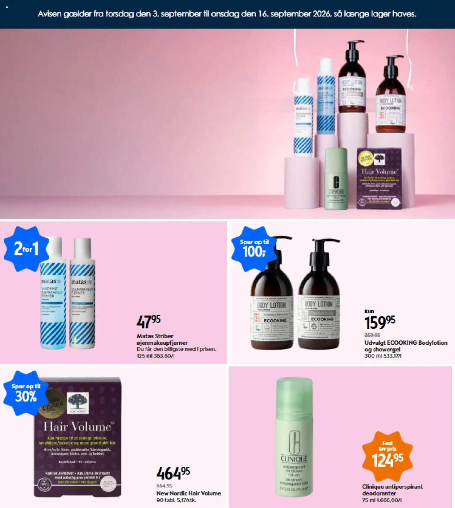Eksempel på tilbudsavis Matas - Tilbudsavis fra butik Matas gyldig fra 03/09/2026