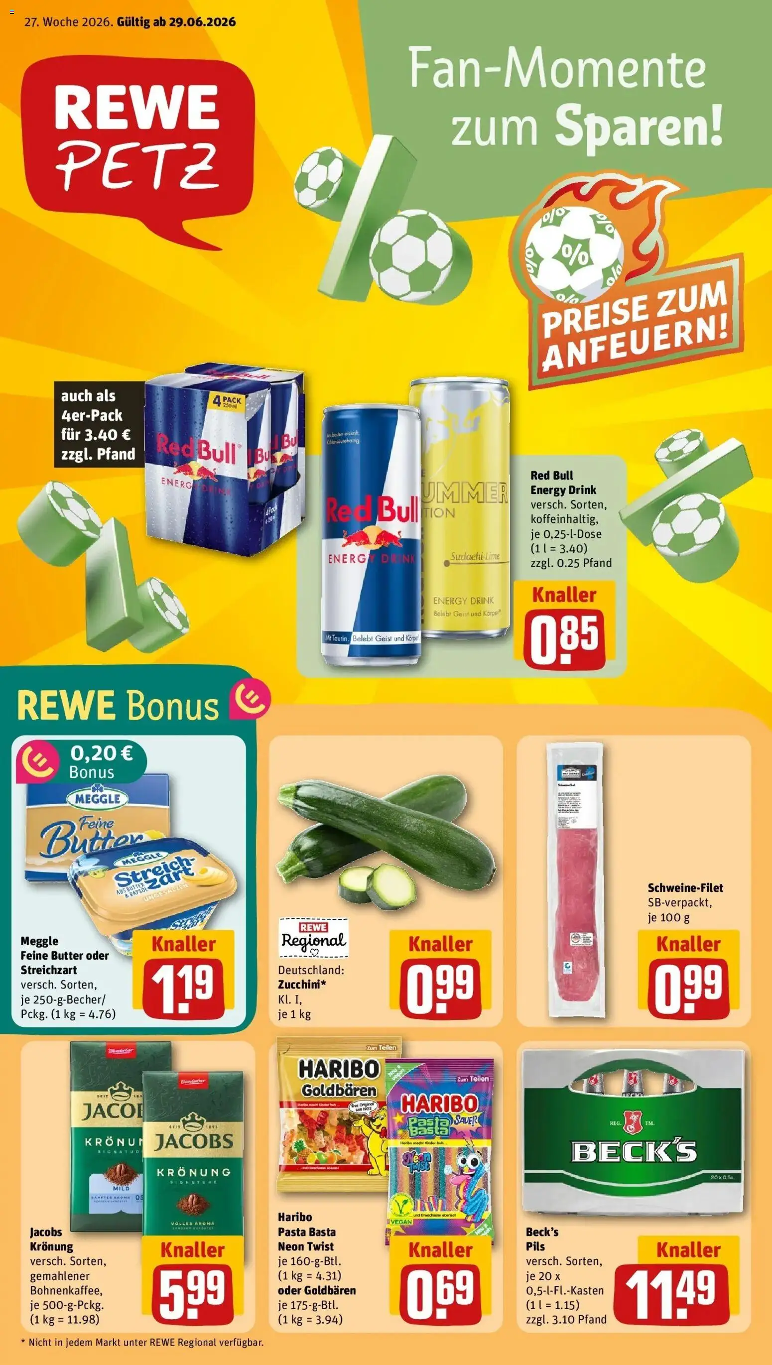 Vorschau von dem Prospekt des Geschäftes Rewe, gültig ab dem 29.06.2026