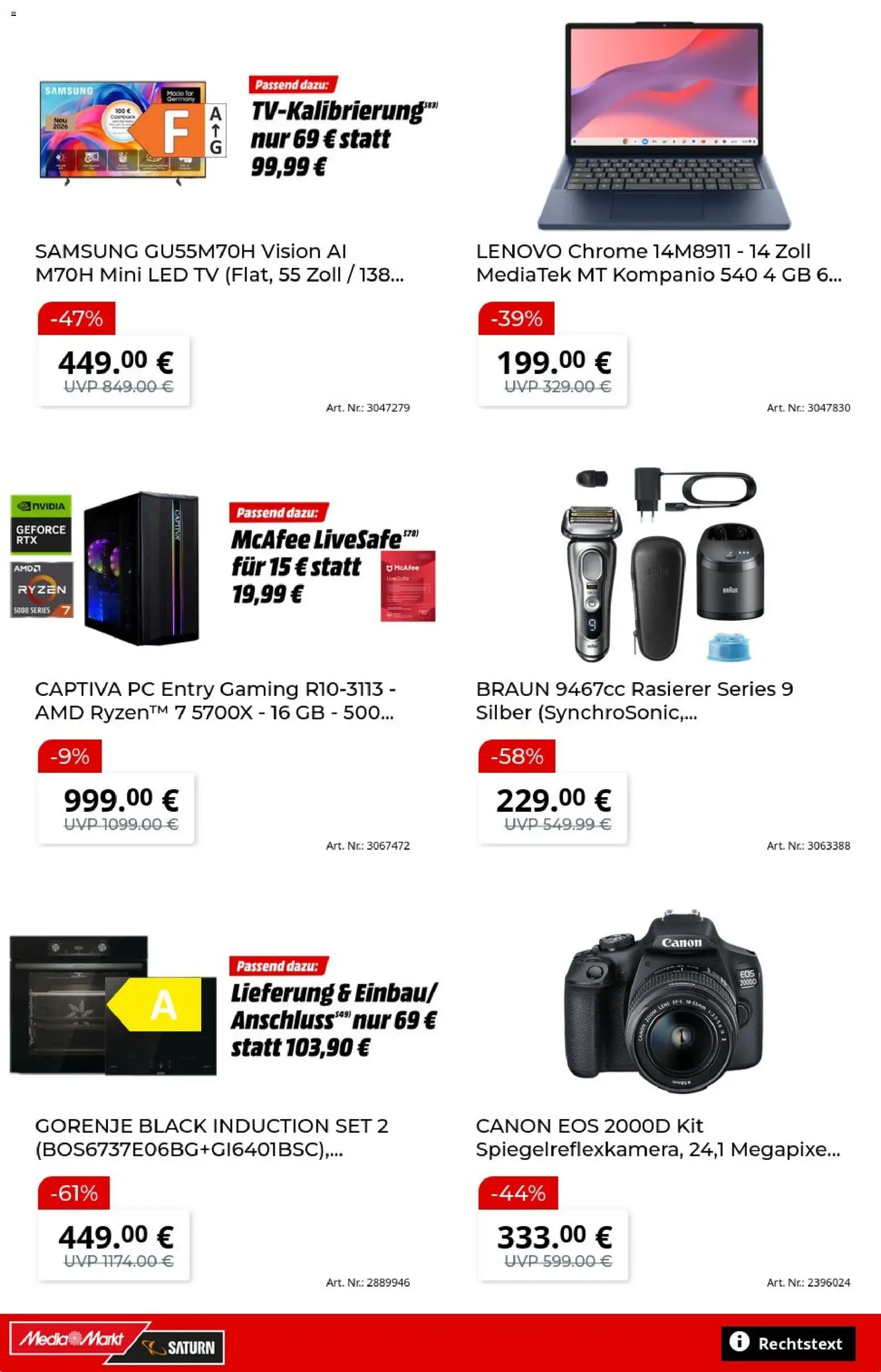 Vorschau von dem Prospekt des Geschäftes Media Markt, gültig ab dem 27.10.2026 - Samsung, TV, Lenovo, PC, Gorenje, Rasierer