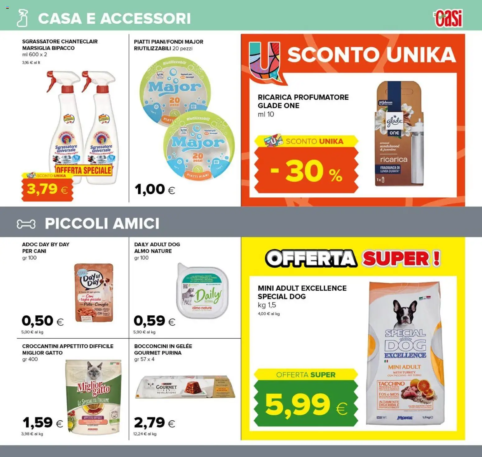 Anteprima dell'opuscolo Oasi volantino Spoltore dal negozio Oasi valido da 04/09/2026 - Piatti, Tacchino, Profumo, Sgrassatore, Fragranza, Specialità