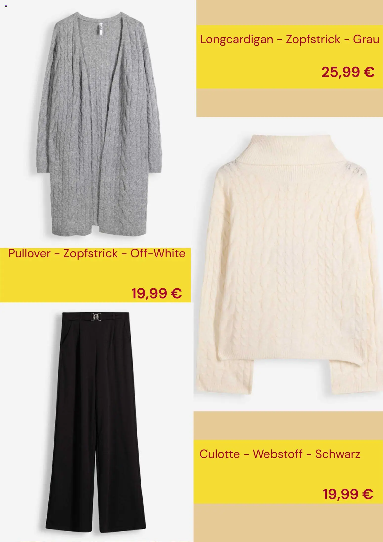 Vorschau von dem Prospekt des Geschäftes Takko, gültig ab dem 20.10.2026 - Pullover