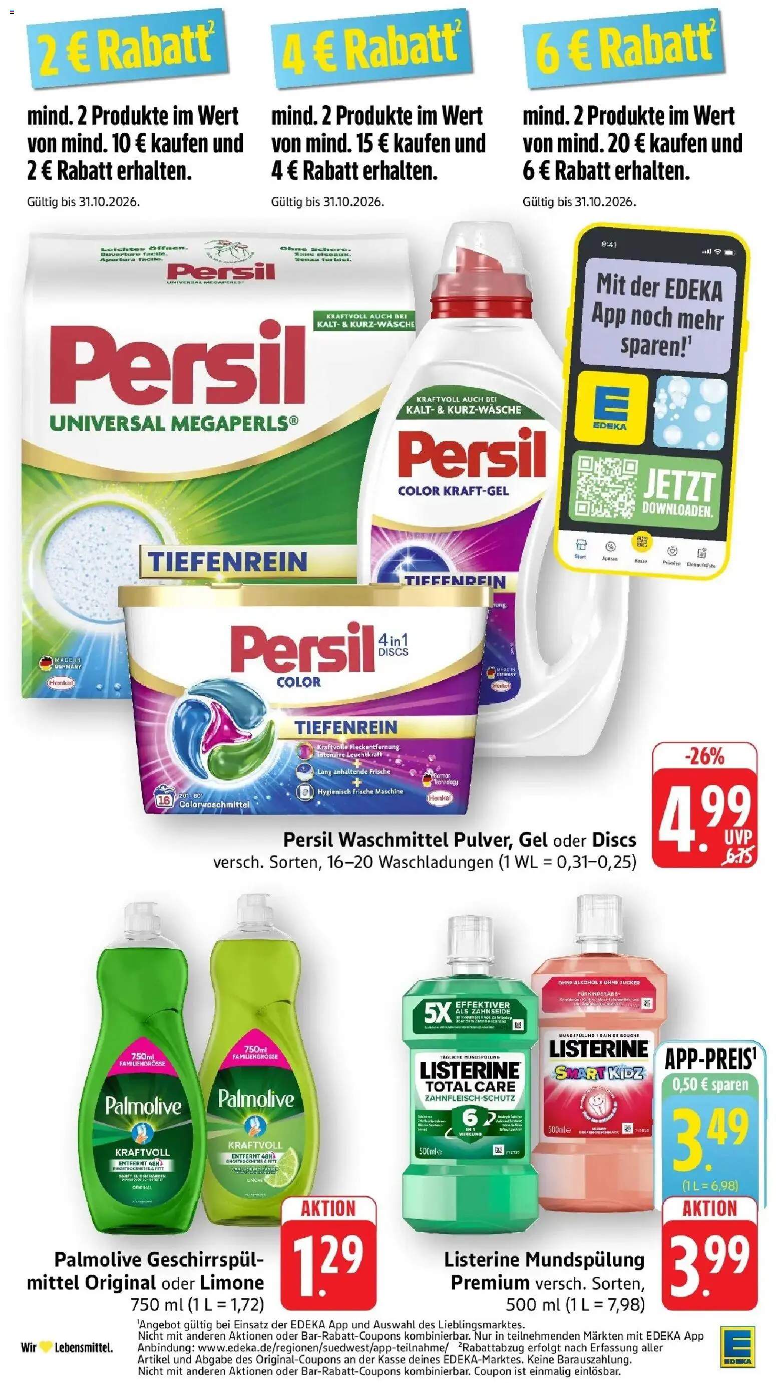 Vorschau von dem Prospekt des Geschäftes Edeka, gültig ab dem 26.10.2026
