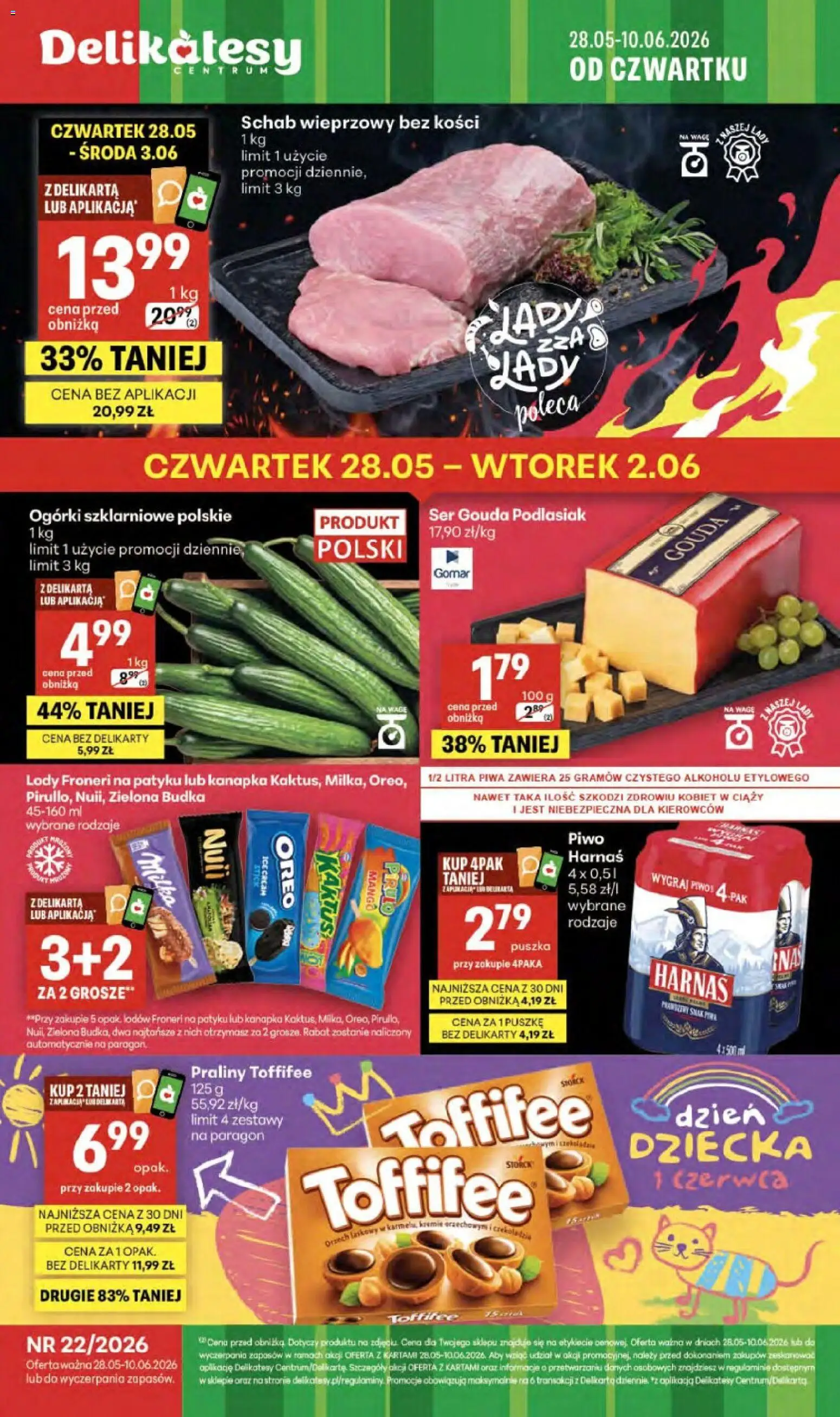 Pogląd gazetki "Delikatesy Centrum gazetka - Sklepy Własne" ze sklepu Delikatesy Centrum ważnej od 28.05.2026