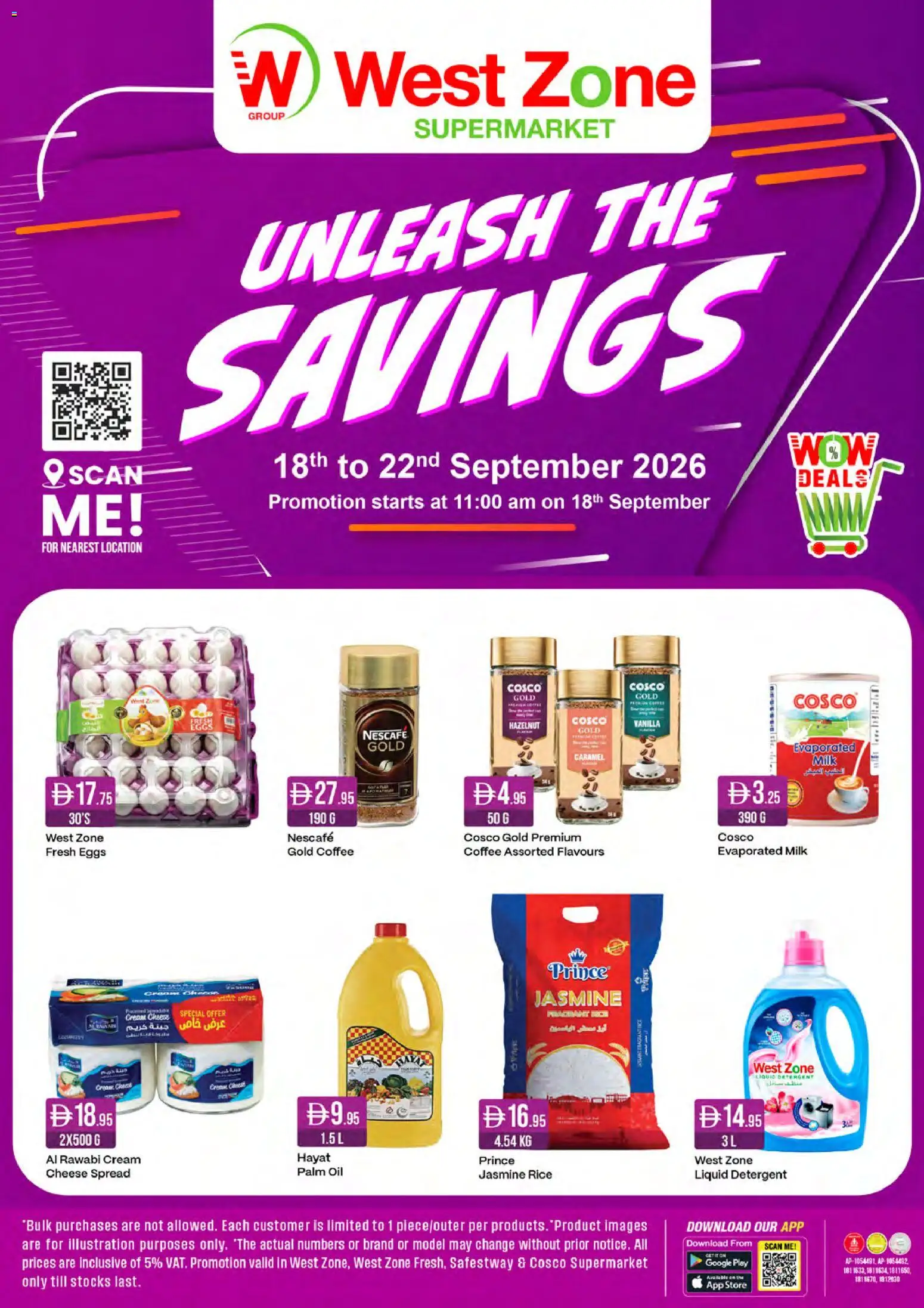Preview of the catalogue Westzone Supermarket catalogue of store Westzone Supermarket valid from 18 Sep, 2026