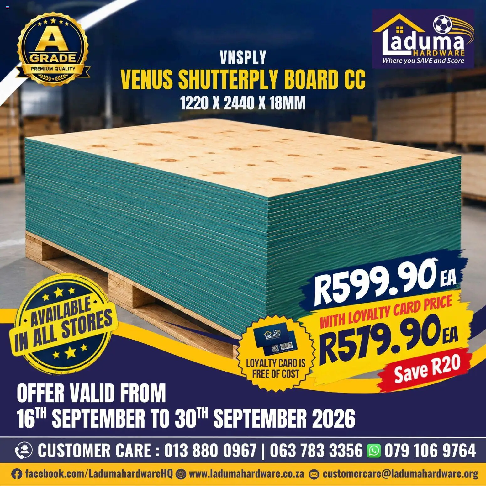 Preview of Laduma Hardware flyer valid from 16/09/2026