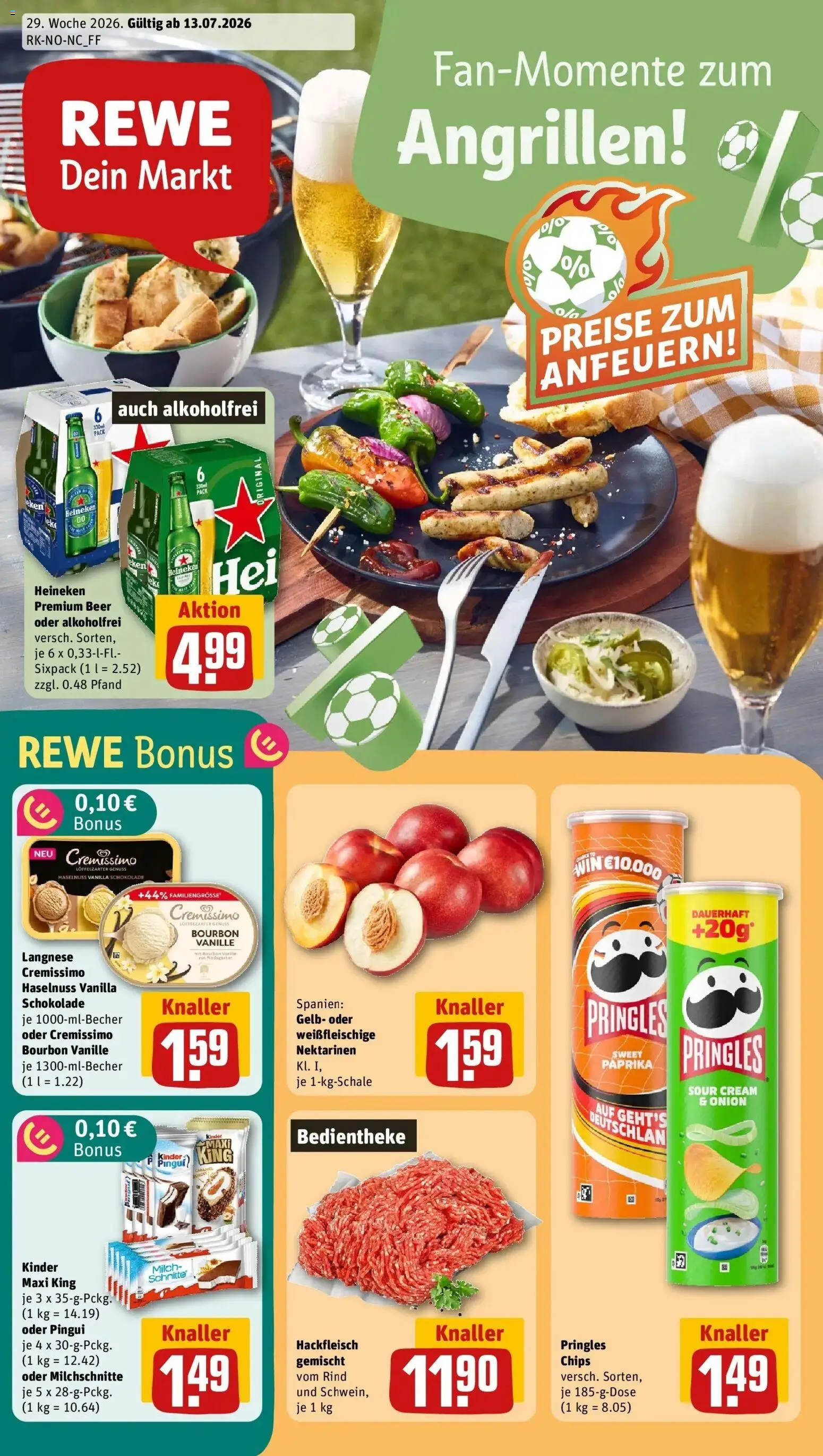Vorschau von dem Prospekt des Geschäftes Rewe, gültig ab dem 12.07.2026
